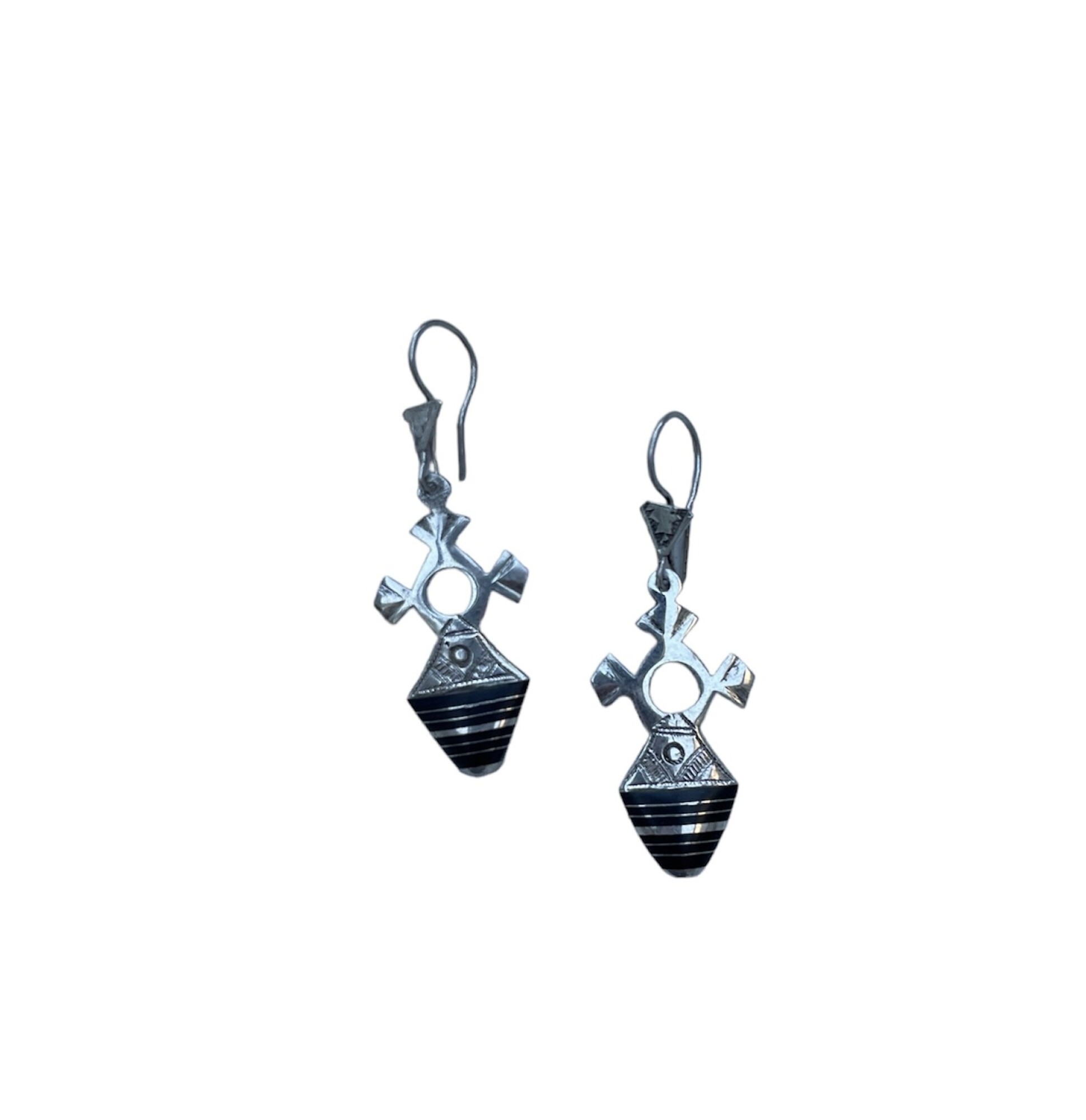 Boucles oreille touareg croix du niger tillya