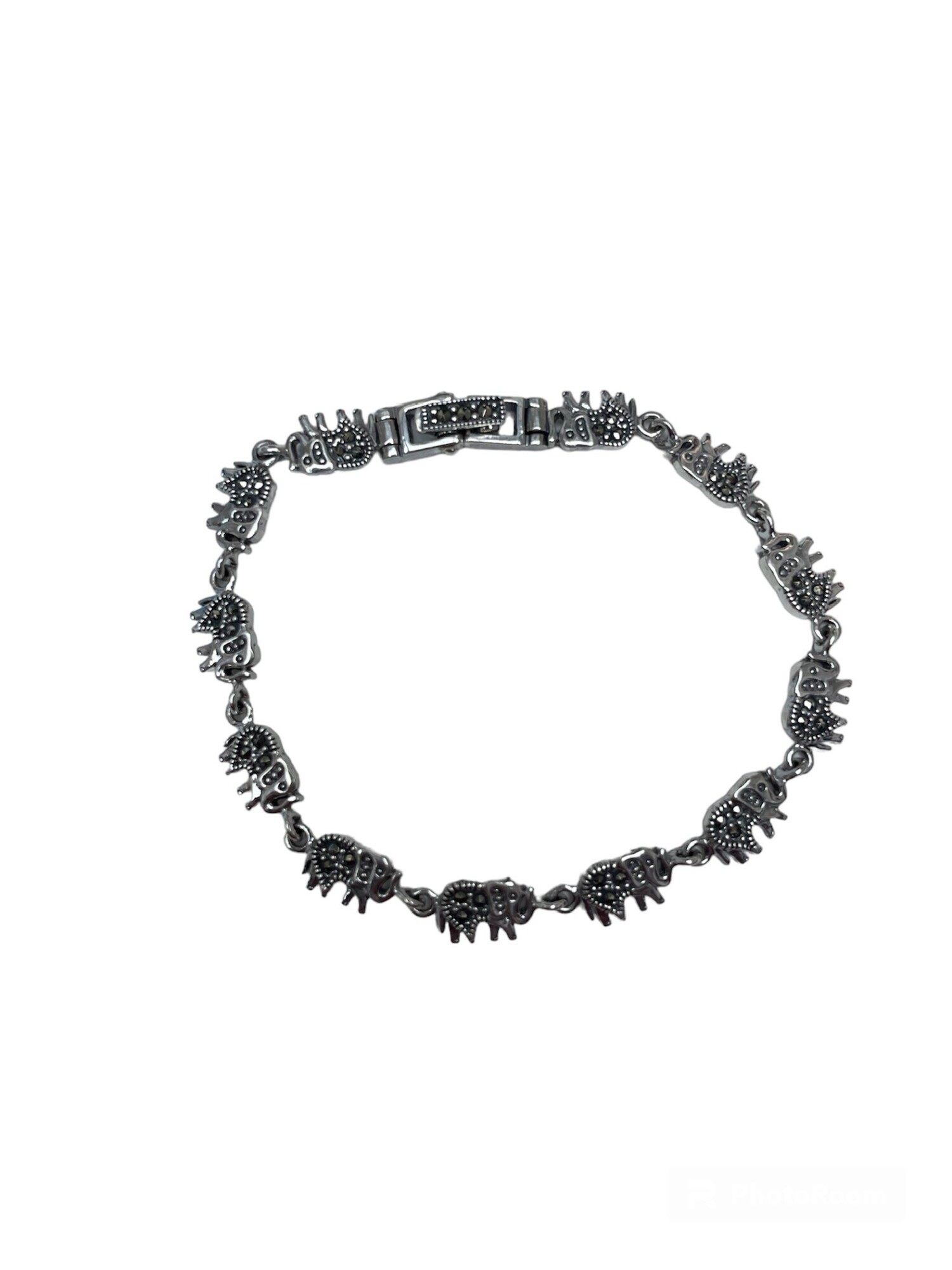 Bracelet éléphant en argent