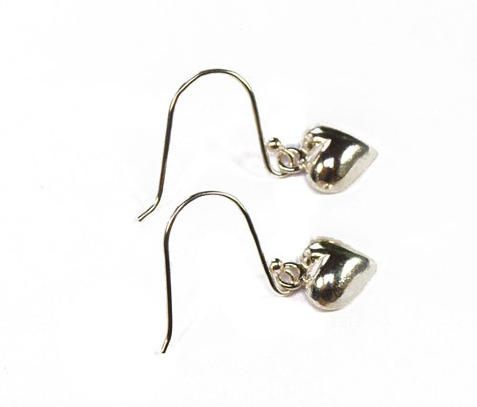 Dormeuses petits coeurs en argent