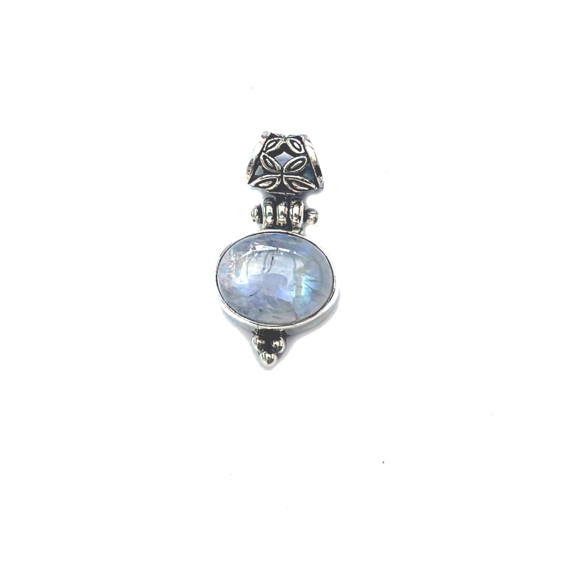 Pendentif en argent et pierre de lune