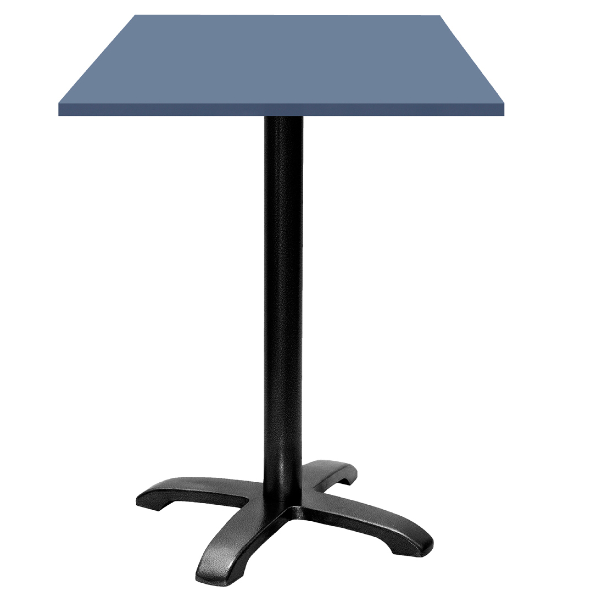 Mange-debout 60x60cm - modèle Bazila bleu note