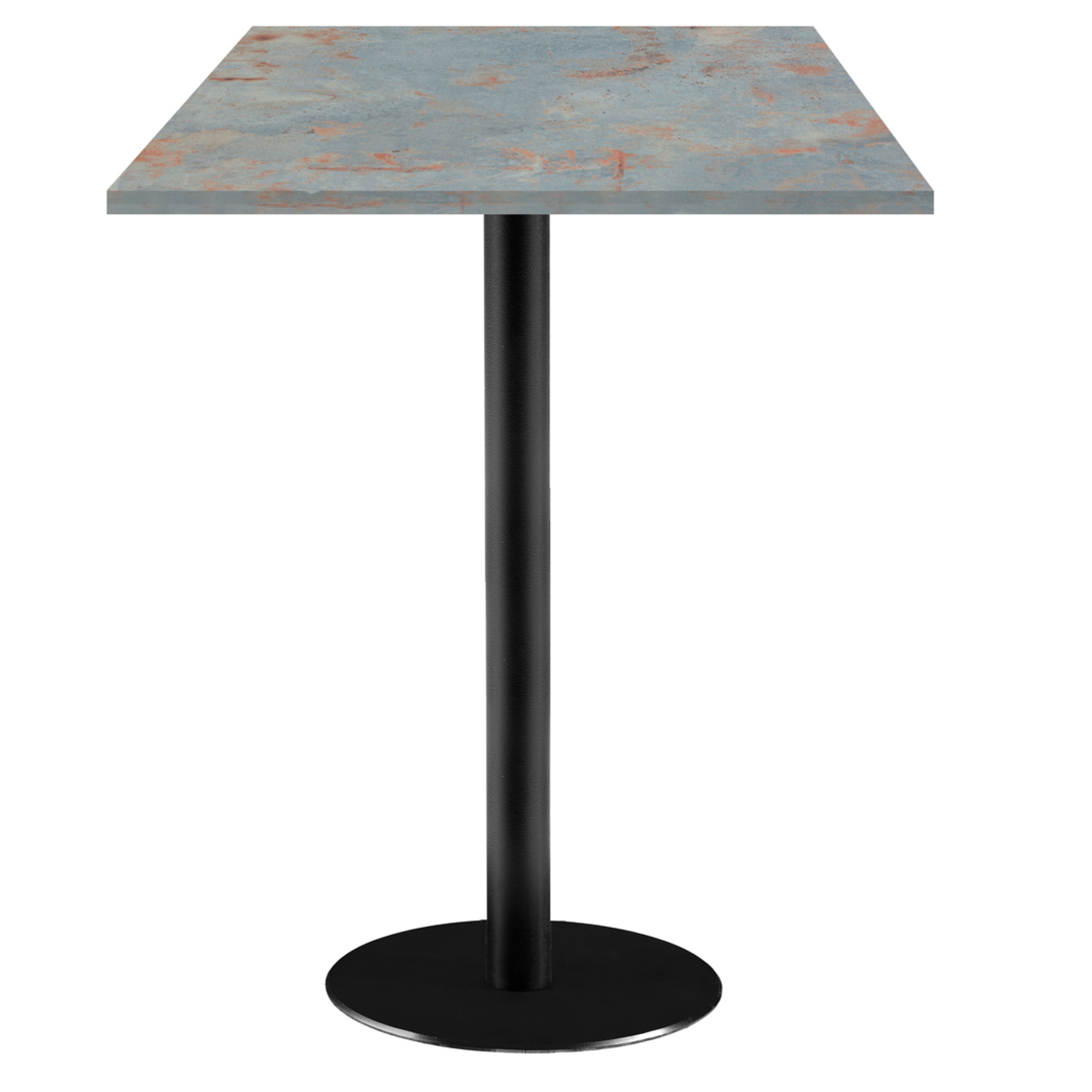 Mange-debout 60x60cm - modèle Rome gris rouille
