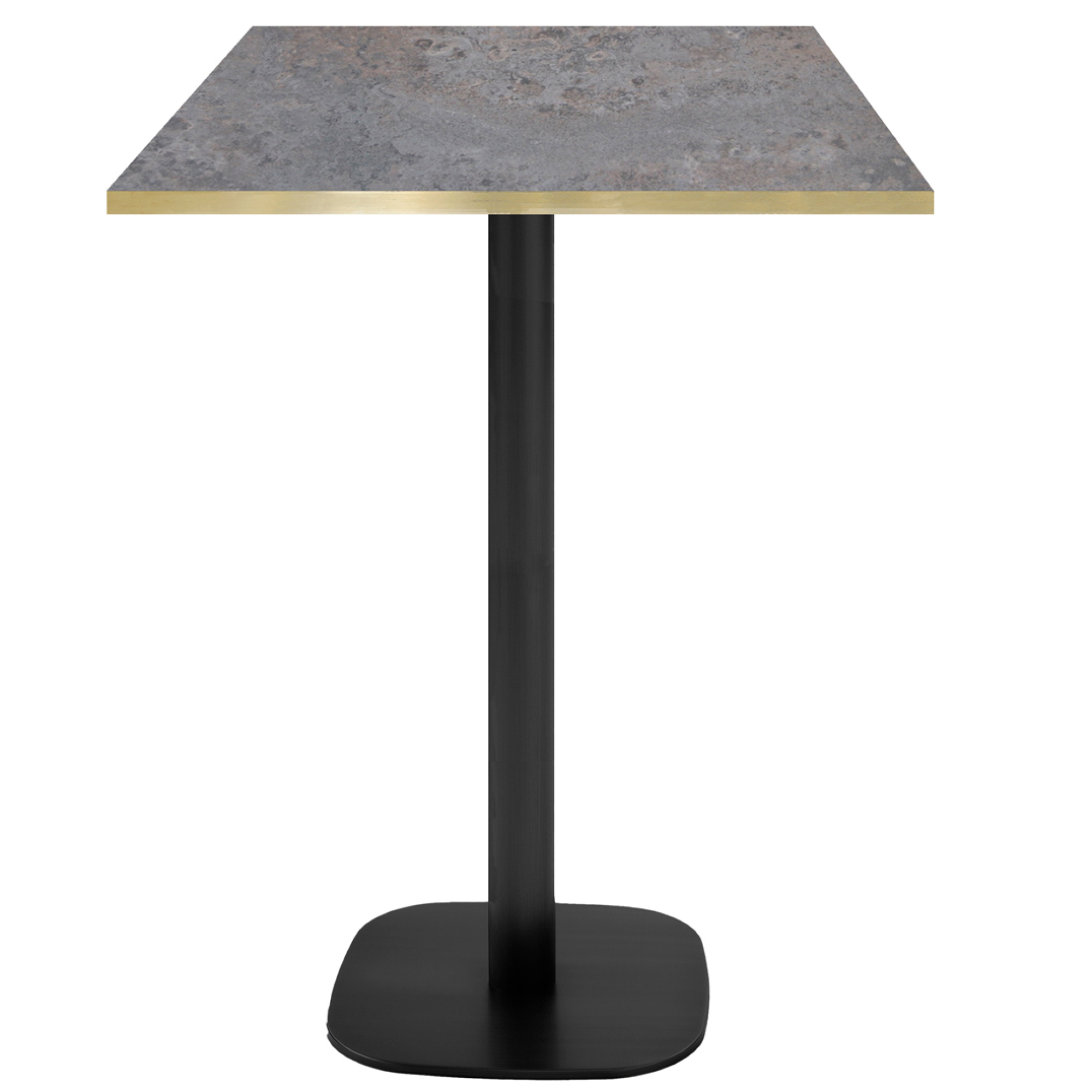 Mange-debout 60x60cm - modèle Round cladeira chants laiton