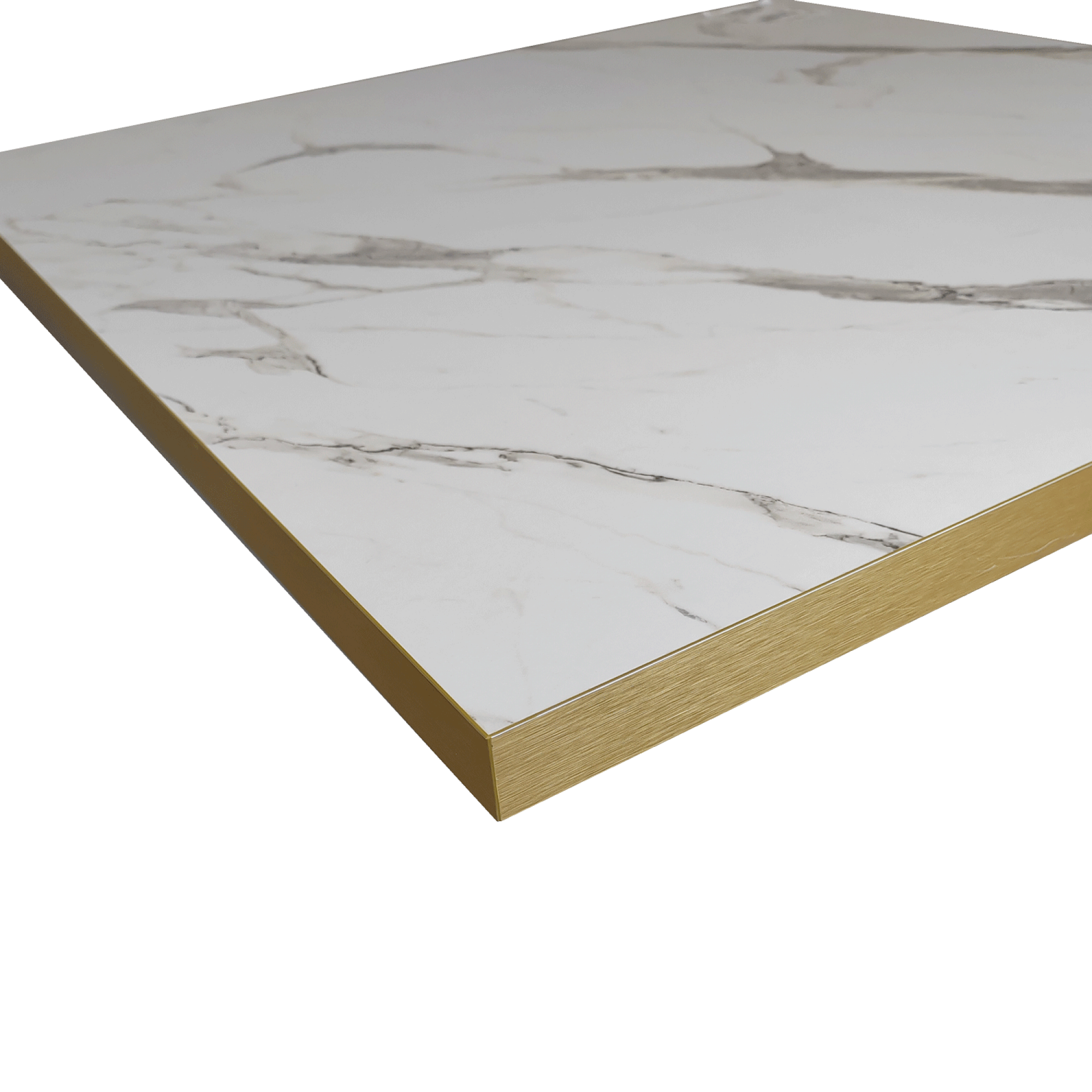 Mange-debout 70x70cm style bistrot modèle Rome pied doré foncé