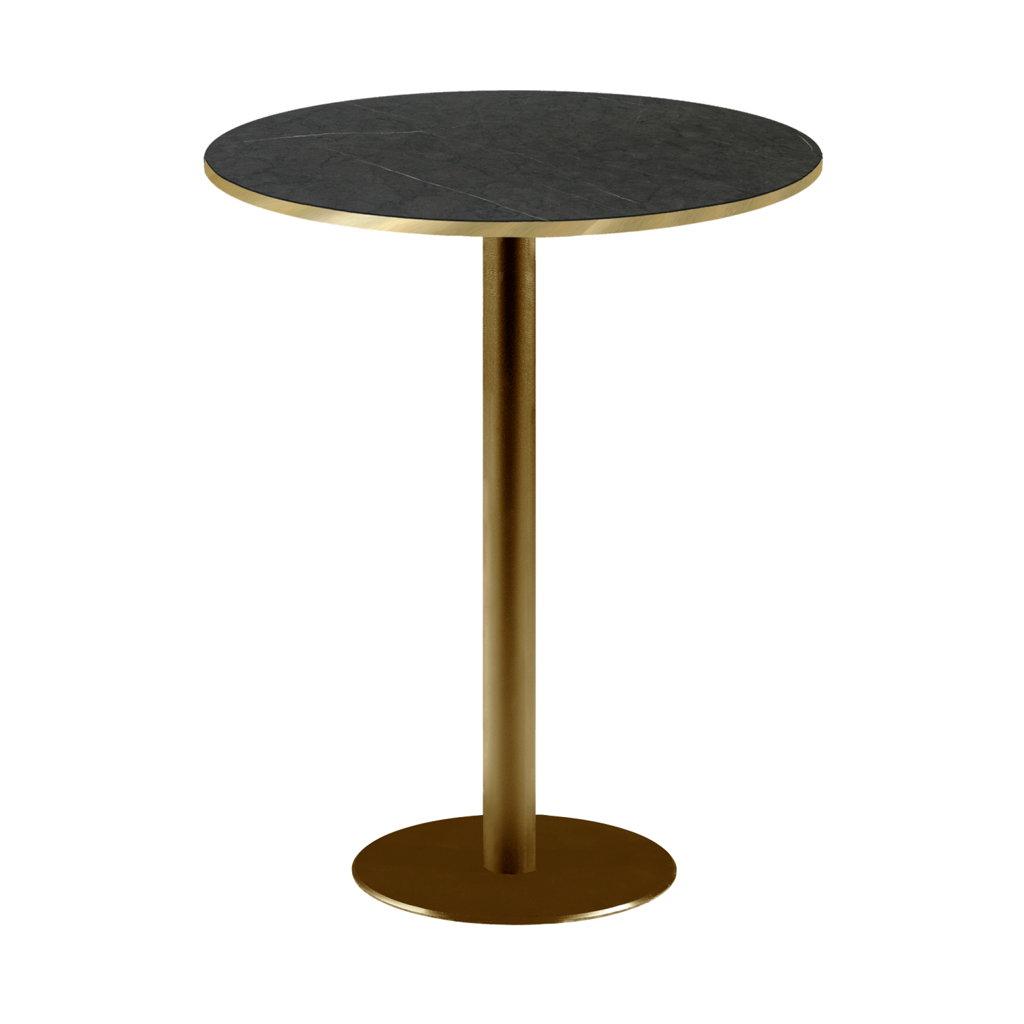 Mange-debout Ø60cm Rome bistrot pierre noire