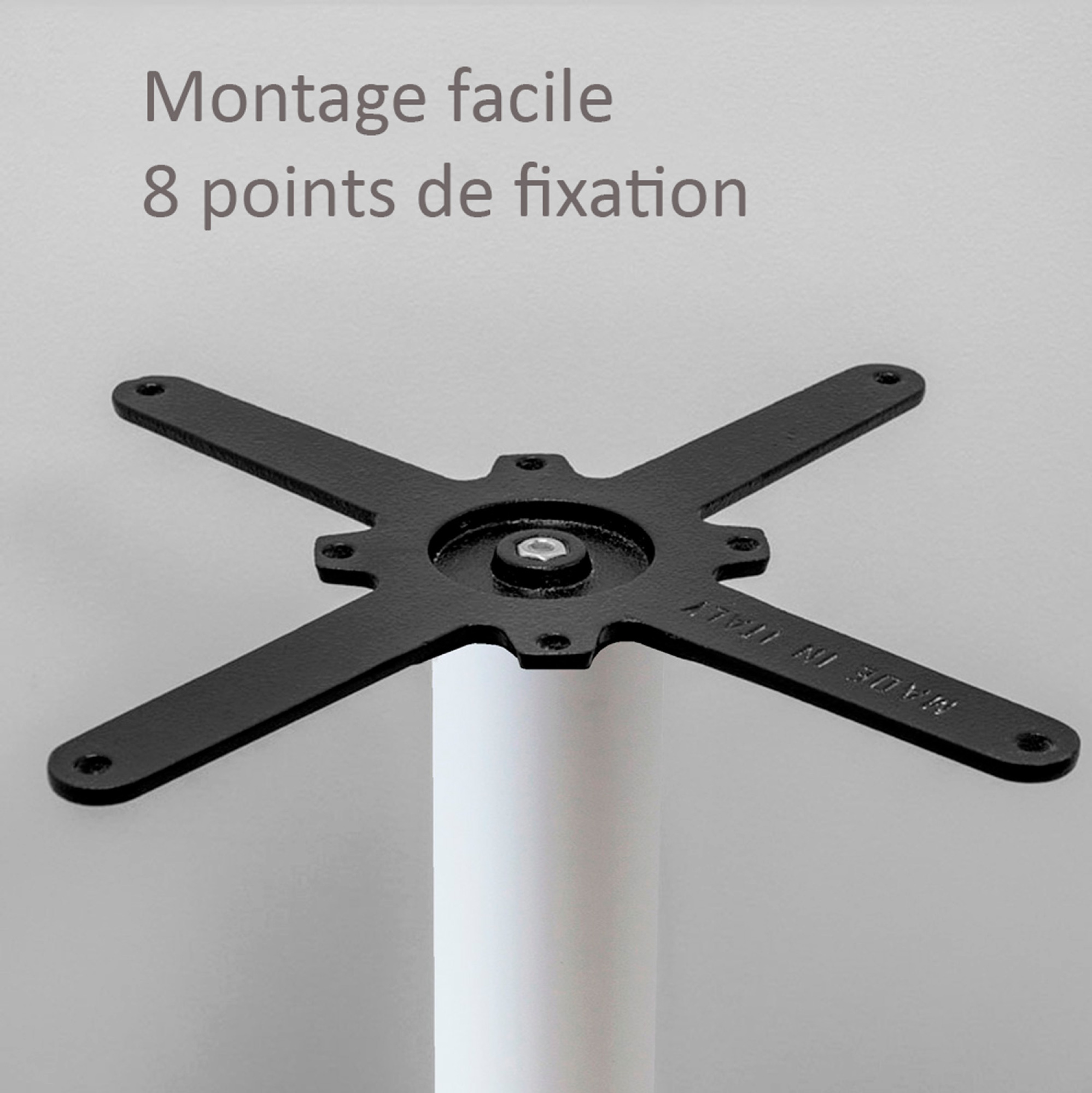 Piétement modèle Rome blanc XL pour tables jusqu'à Ø130cm