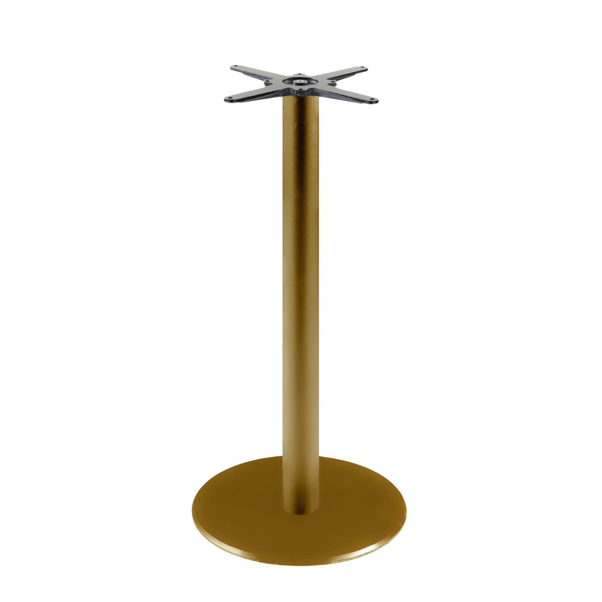 Piétement pour mange-debout modèle Rome doré métal