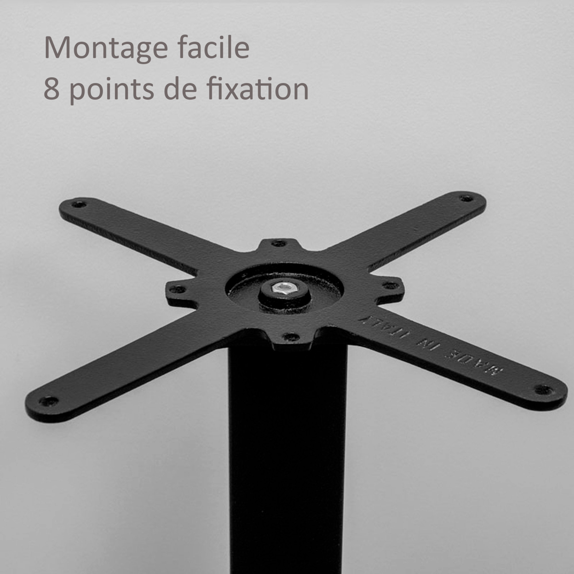 Piétement pour table haute h90cm modèle Round noir
