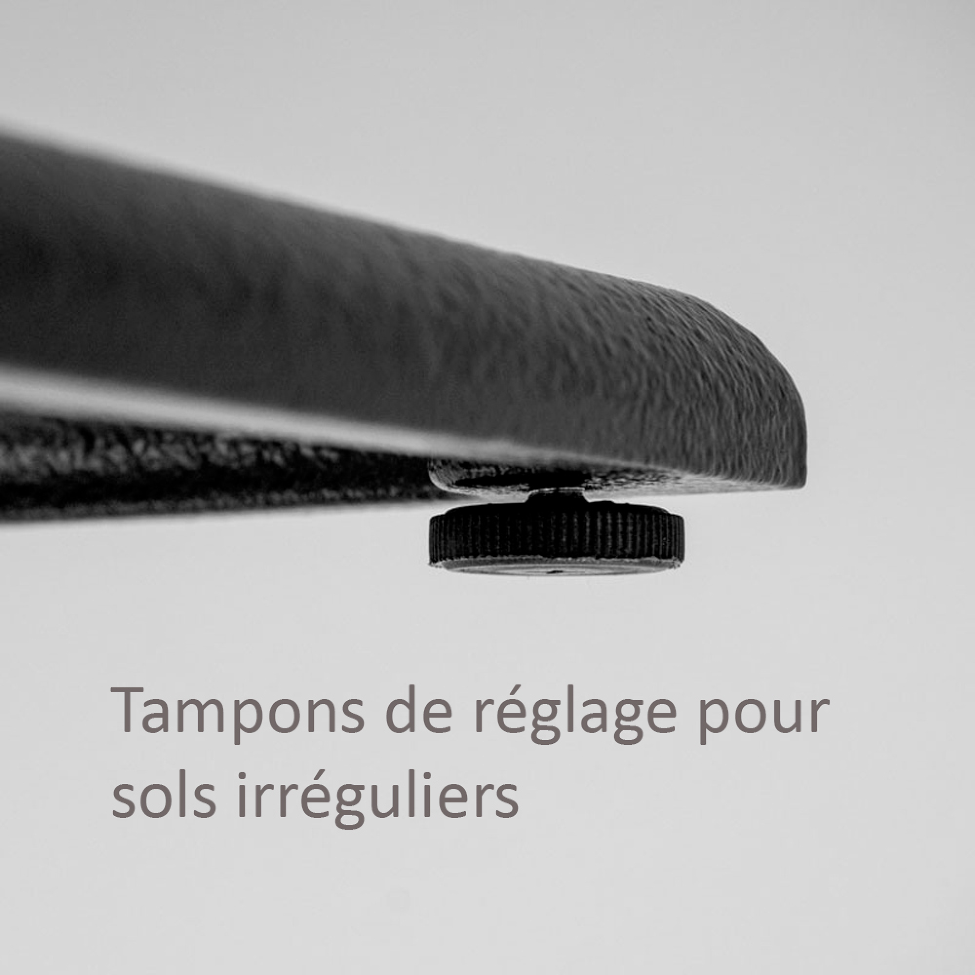 Piétement pour table rectangulaire, modèle Round noir