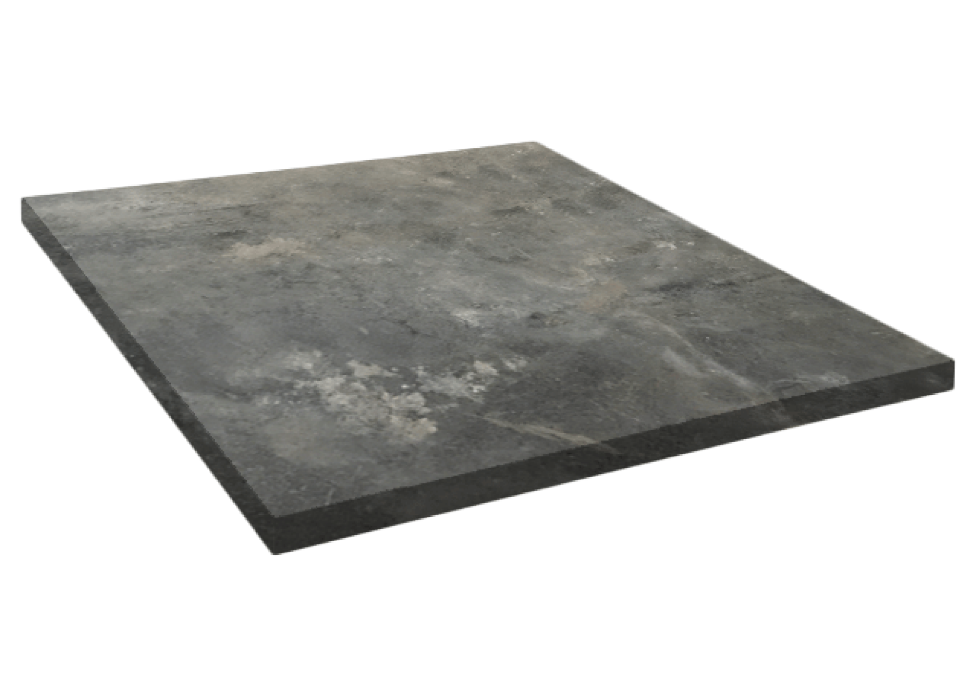 Plateau 60x60 decor pierre metallisee