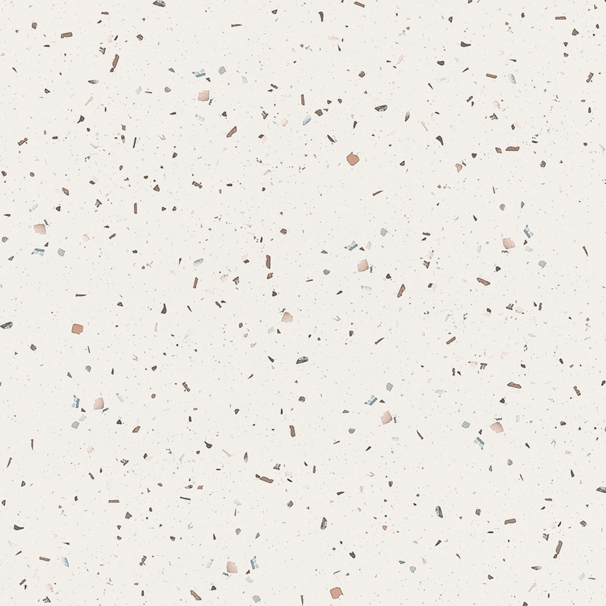Plateau 70x70 decor terrazzo cassata chants laiton