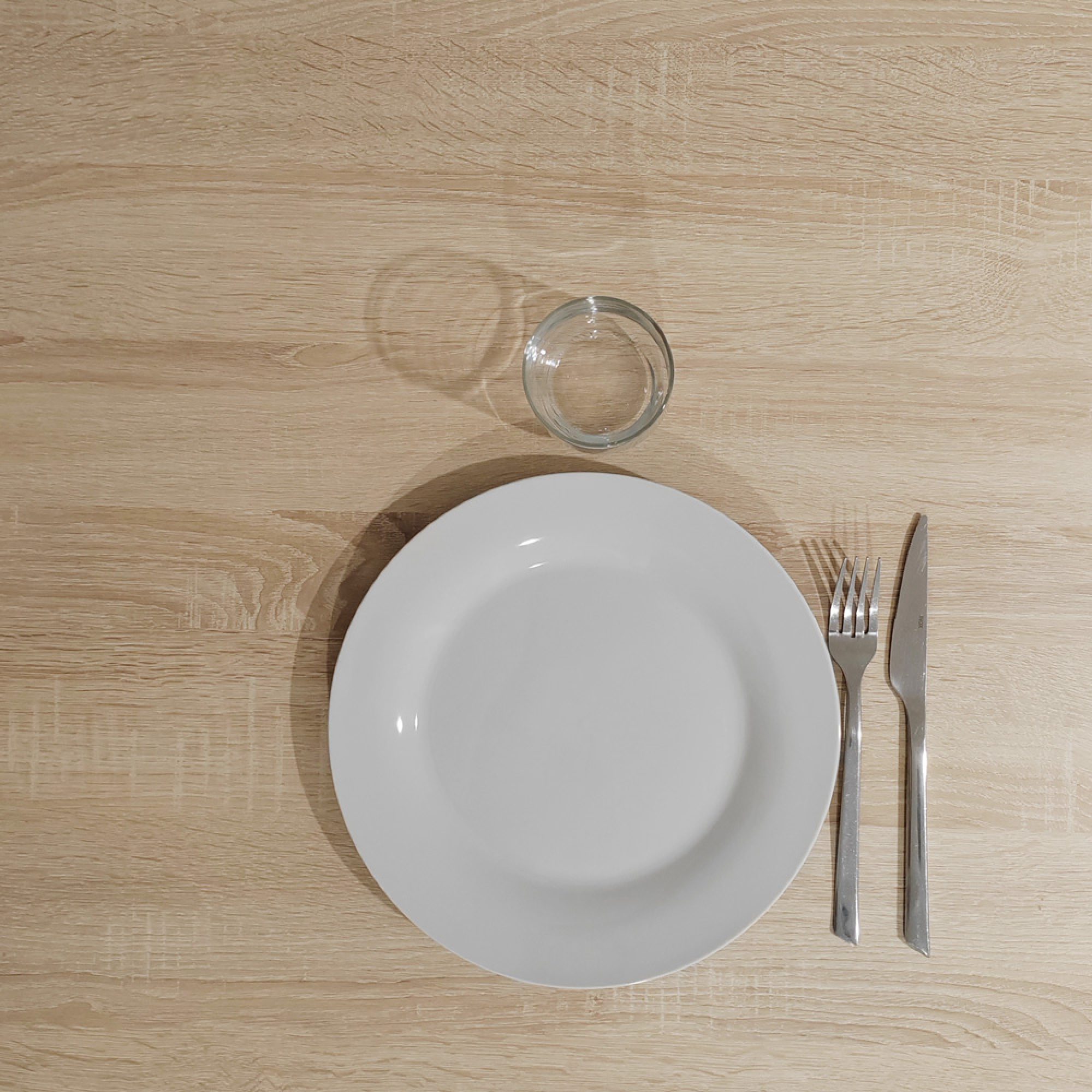 Plateau 90x90 decor chene bastide