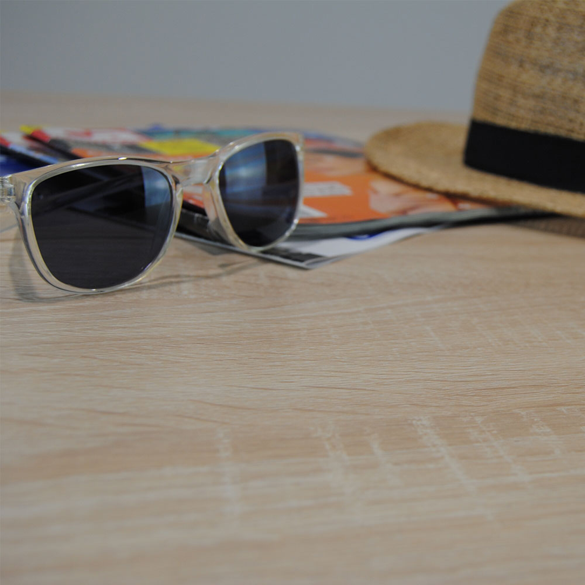 Plateau 90x90 decor chene bastide