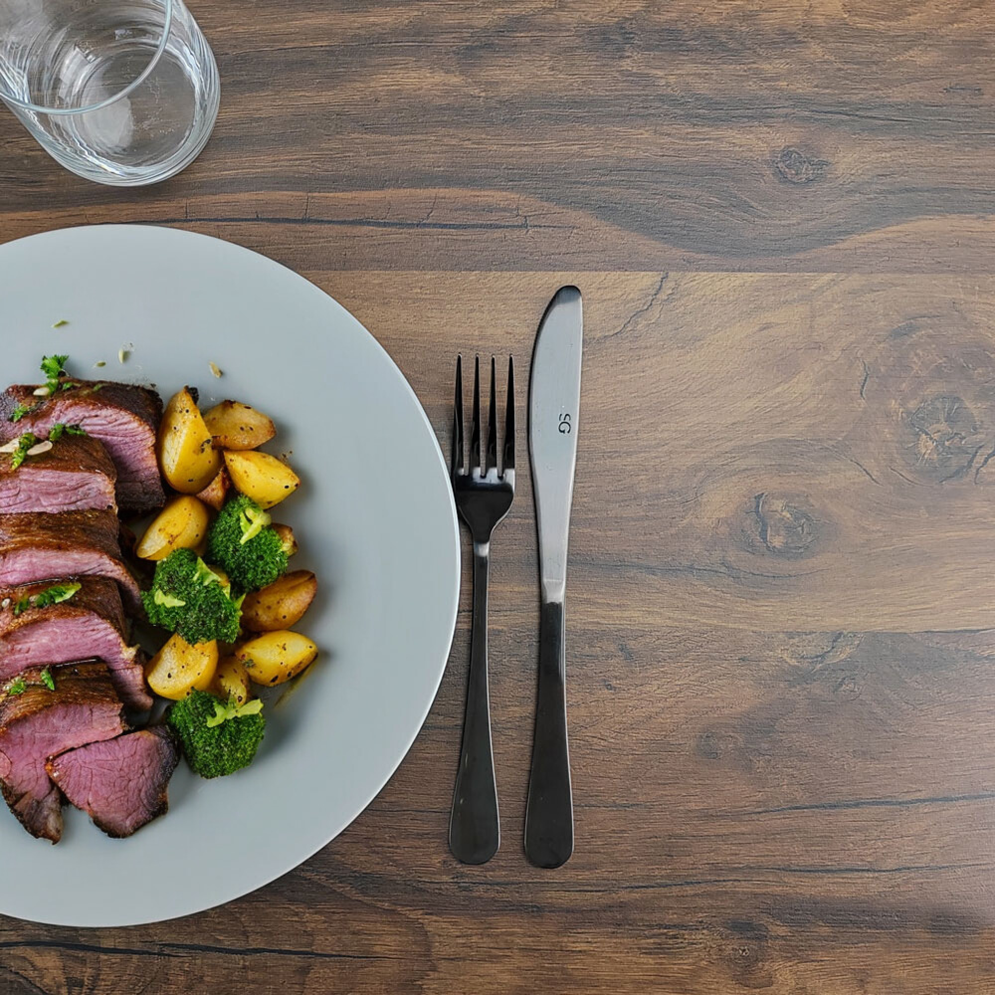 Plateau 90x90 decor chene hunton