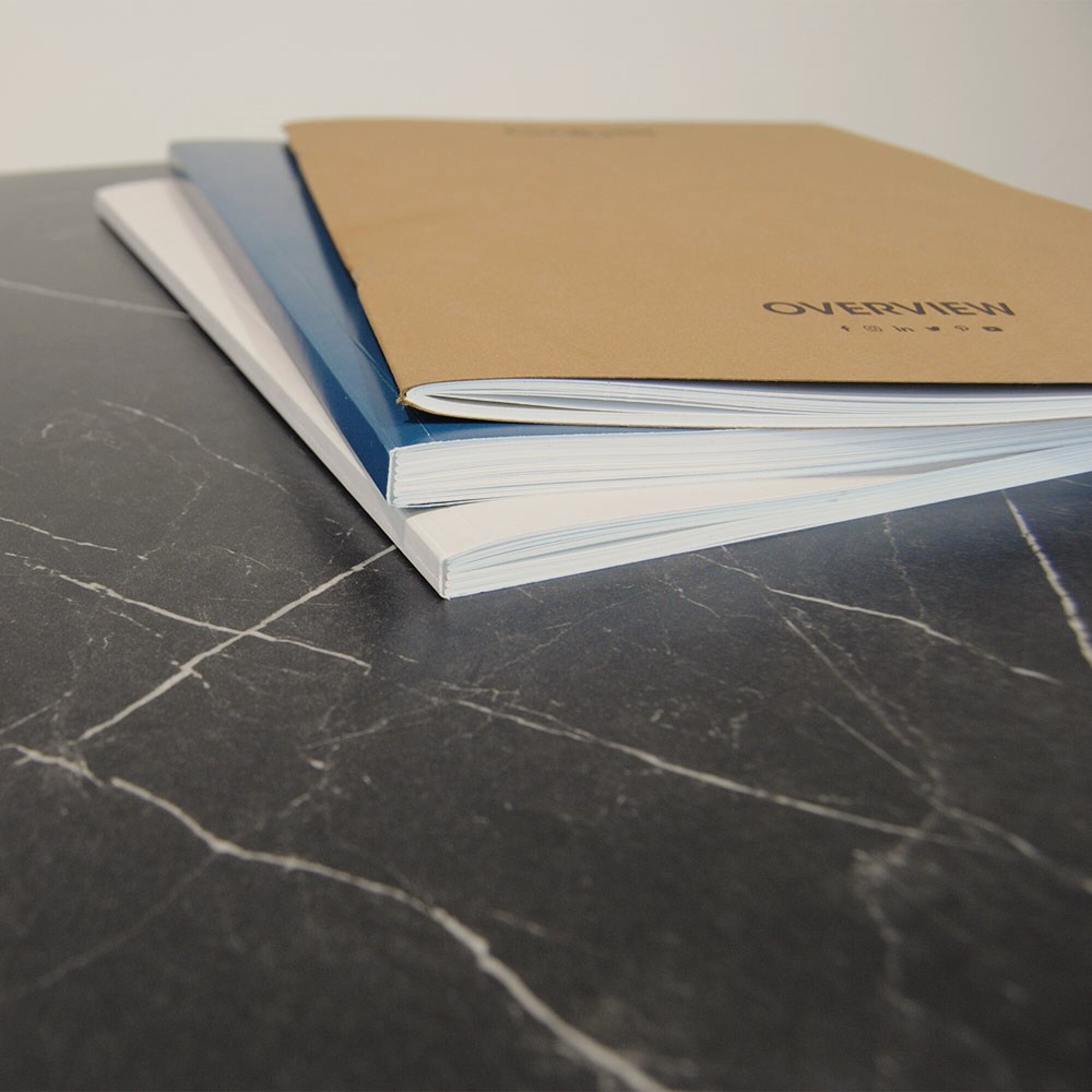 Plateau Ø70 decor marbre noir