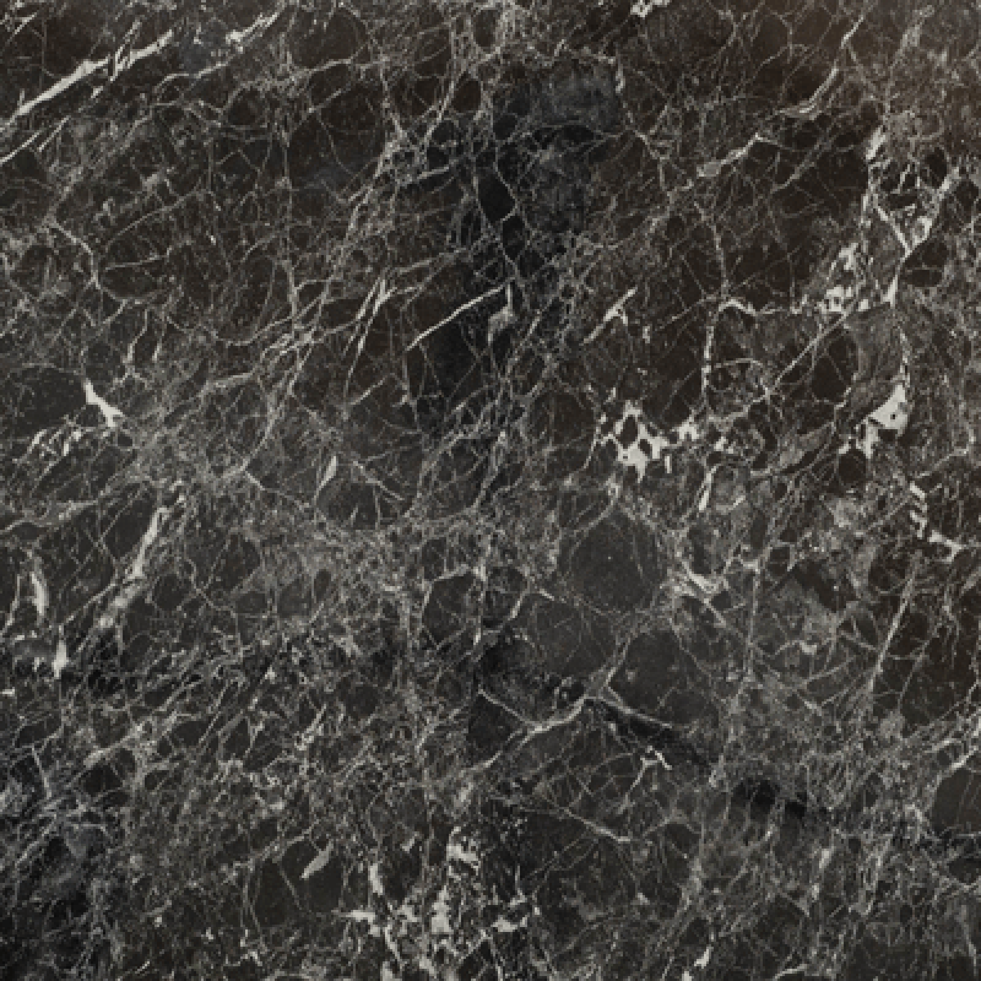 Plateau Ø70 decor marbre noir brillant chants laiton
