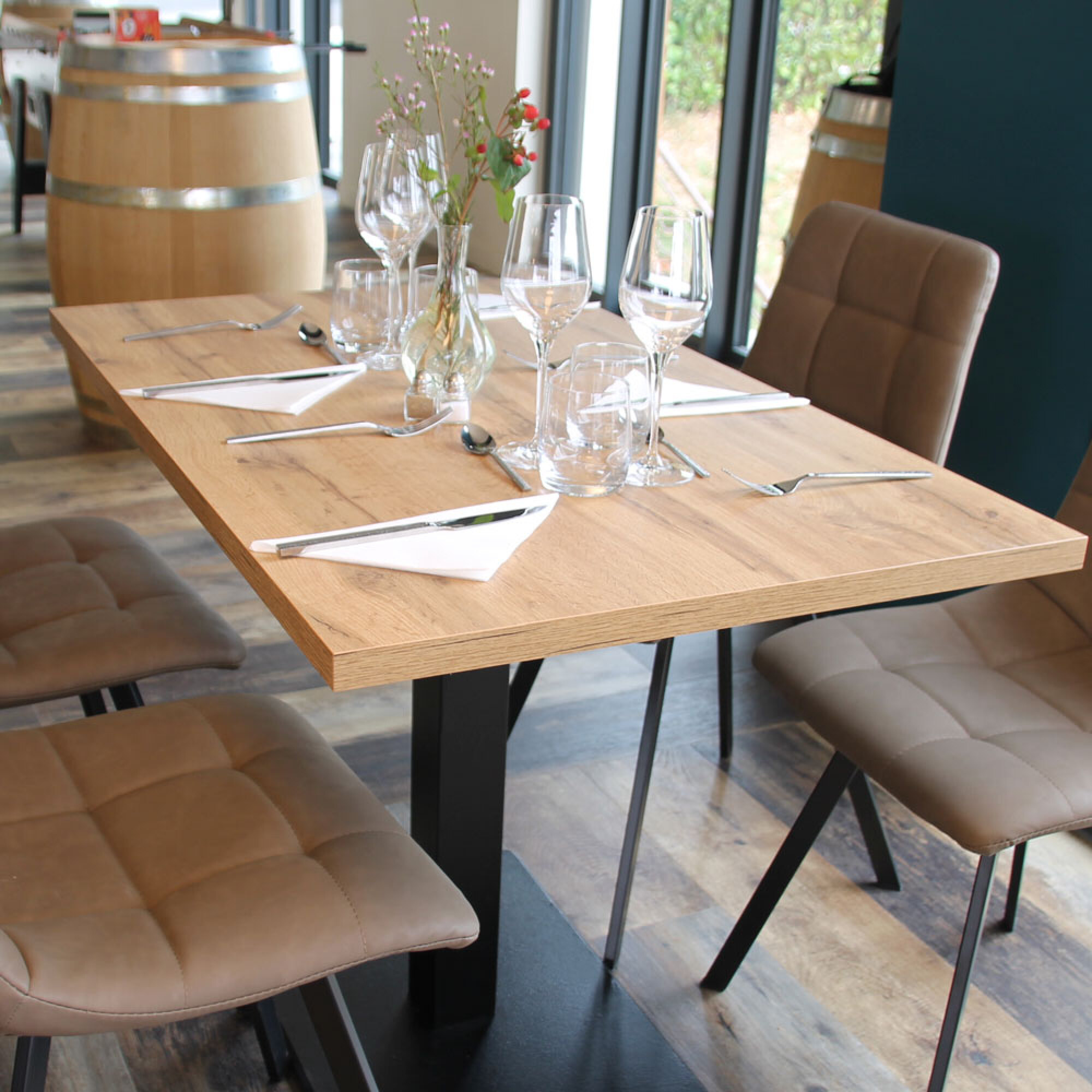 Plateau Ø80 decor chene armor