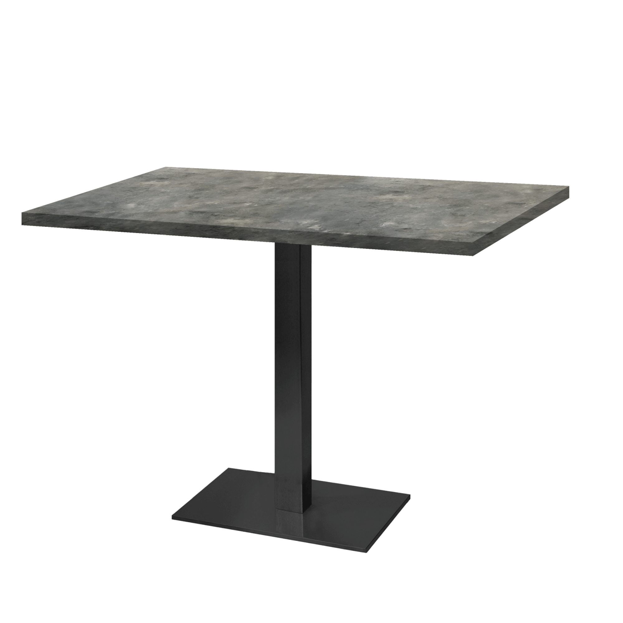 Table 120x70cm - modèle Milan pierre métallisée
