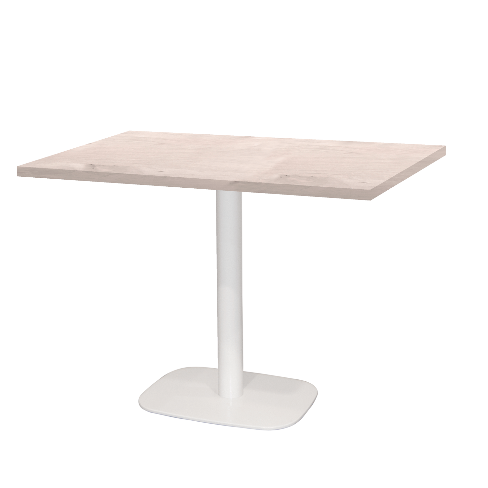 Table 120x70cm - modèle Round blanc chêne bosco