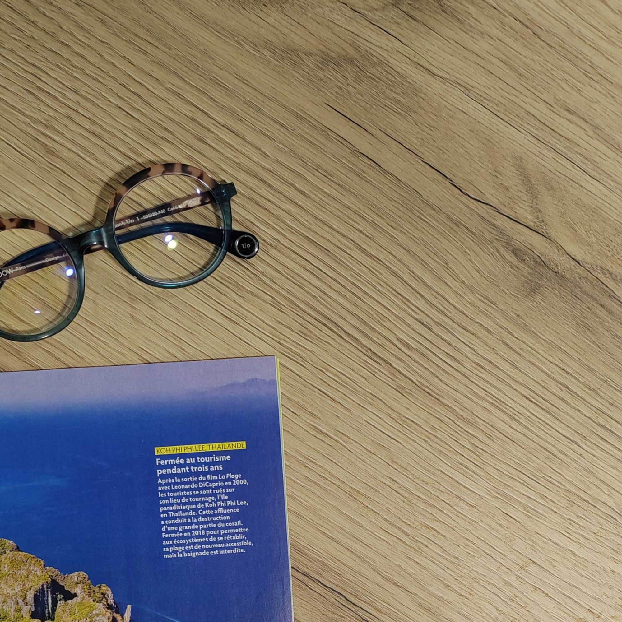 Table 120x70cm - modèle Round blanc chene delano