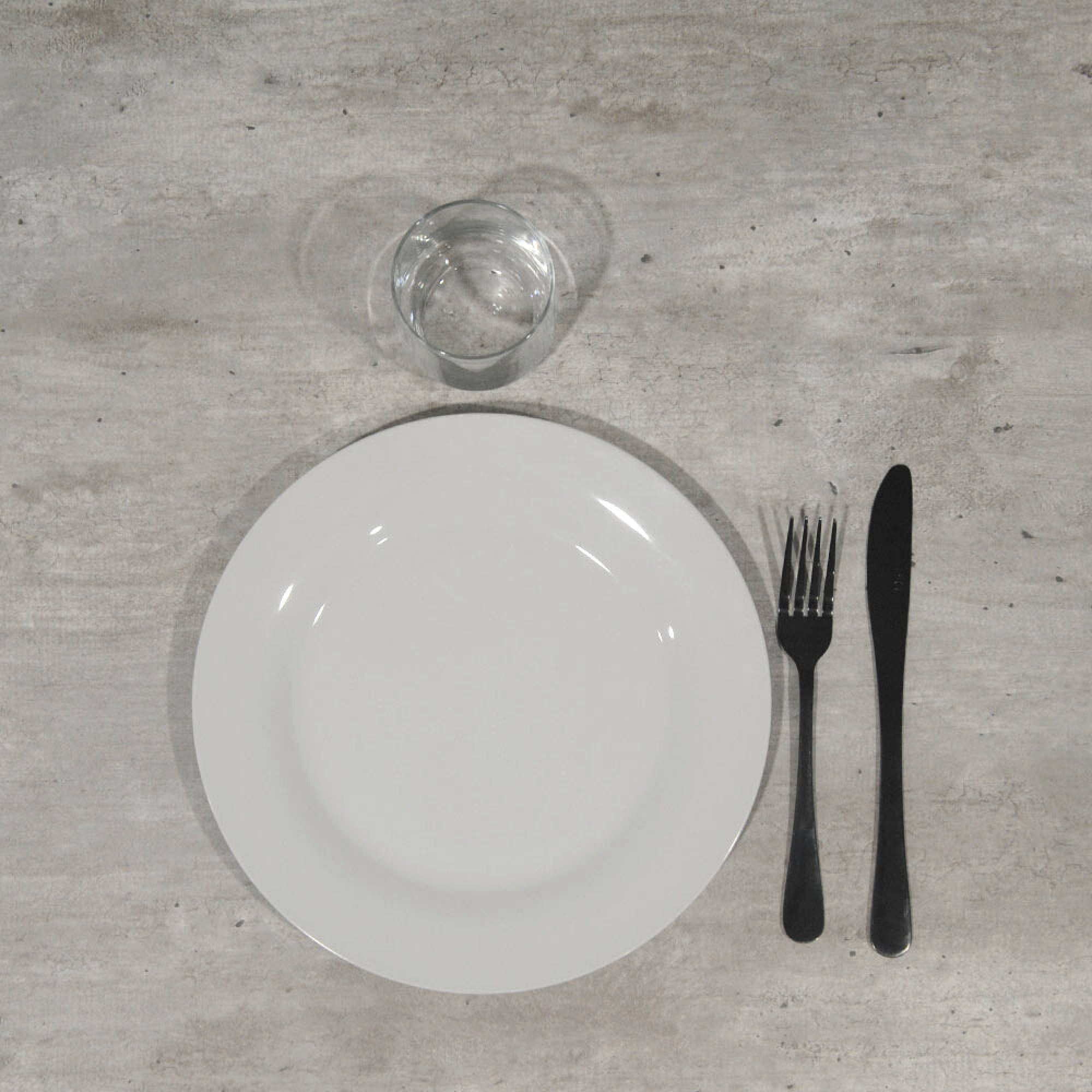 Table 70x70cm - modèle Bazila béton naturel