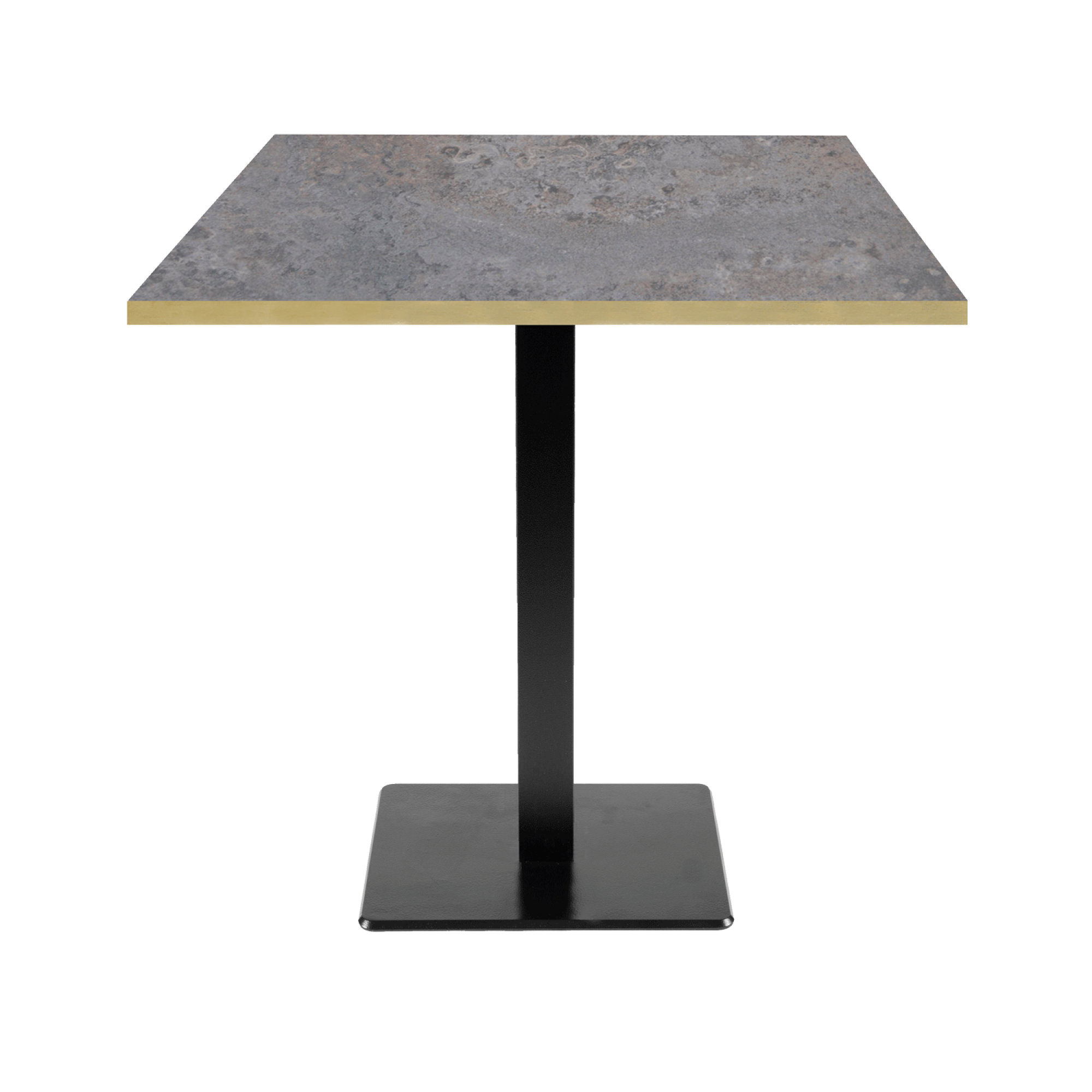 Table 70x70cm - modèle Milan caldeira chants laiton