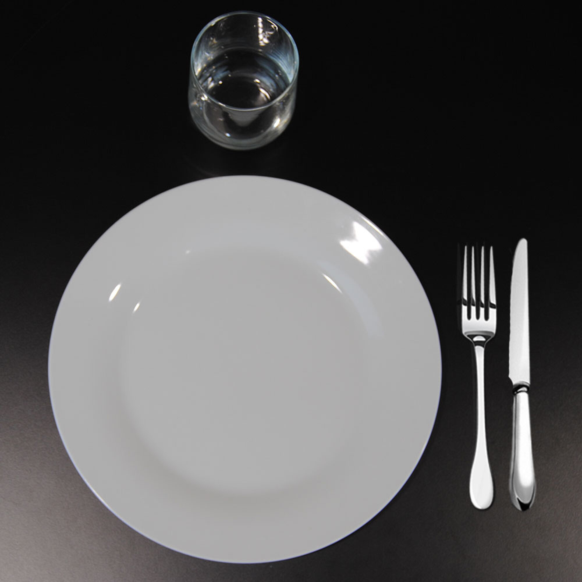 Table 70x70cm - modèle Rome pied et noir uni