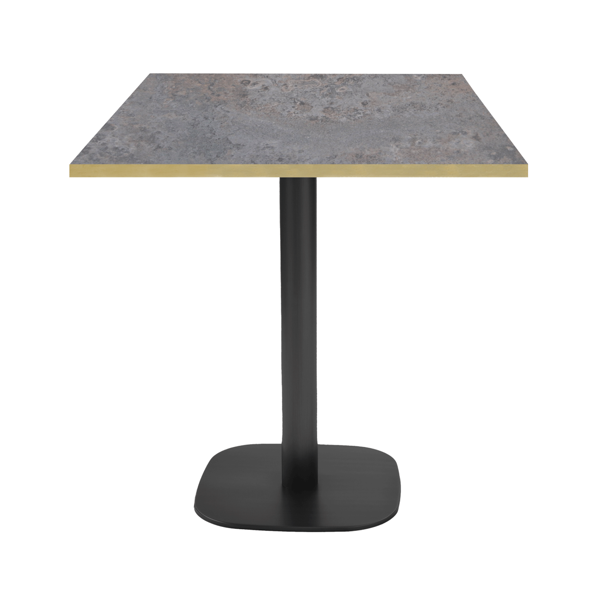 Table 70x70cm - modèle Round cladeira chants laiton