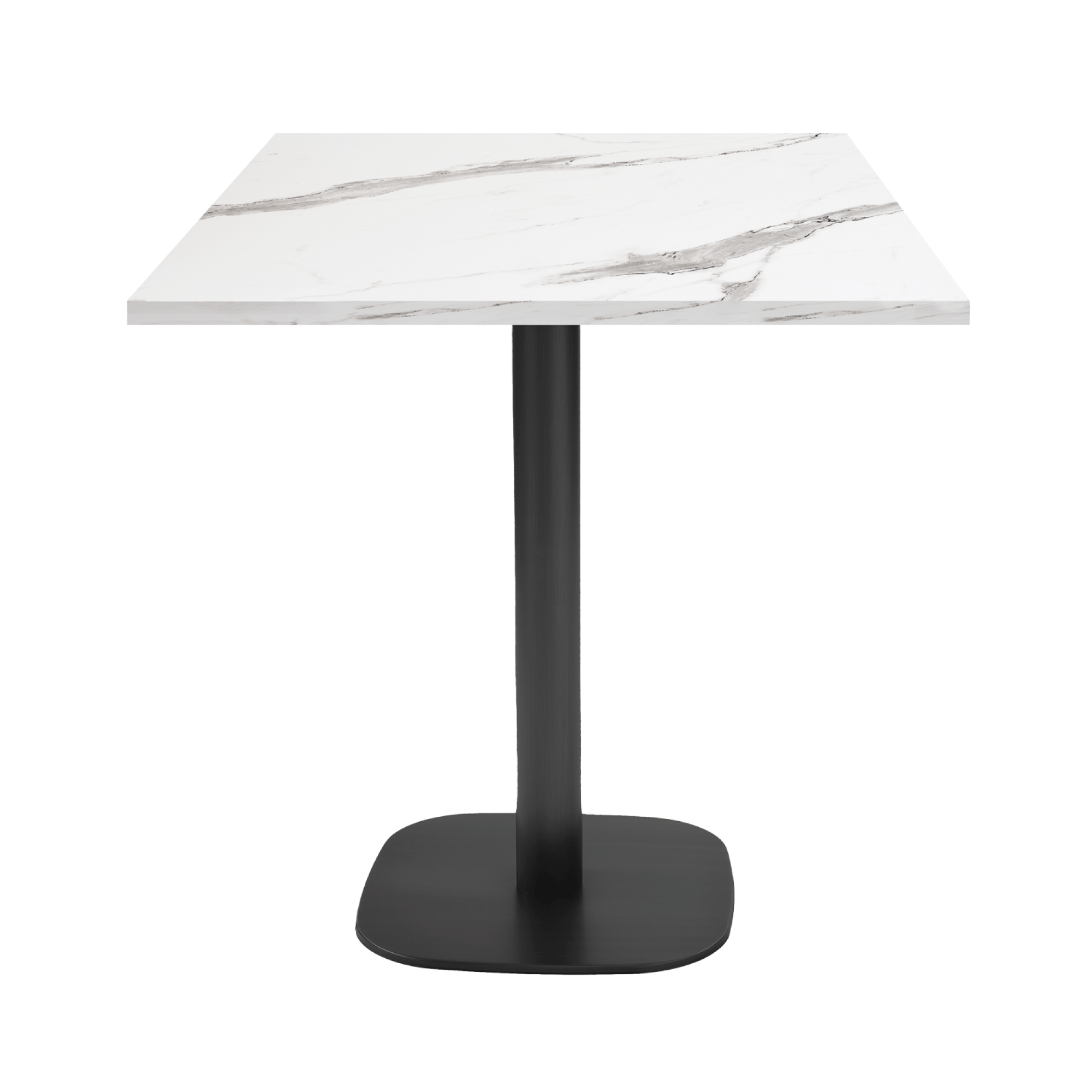 Table 70x70cm - modèle Round marbre blanc