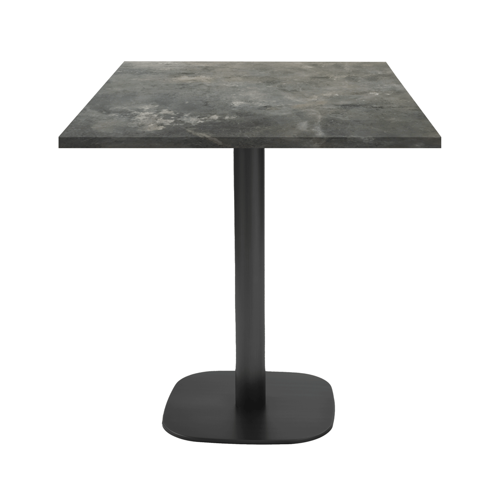 Table 70x70cm - modèle Round pierre métallisée