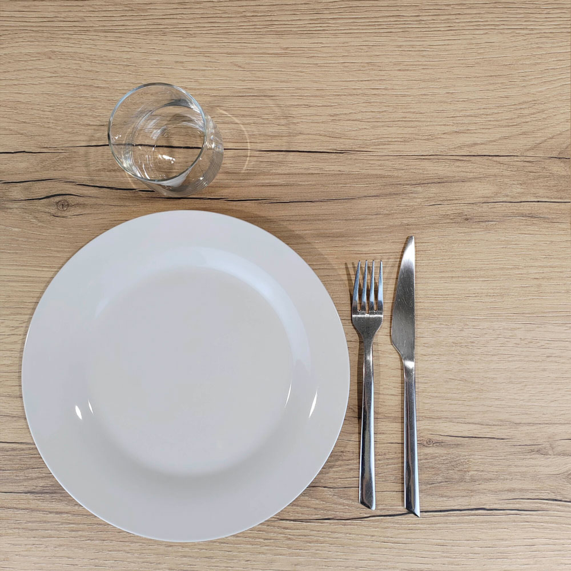 Table 70x70cm - modèle Round snack chene delano