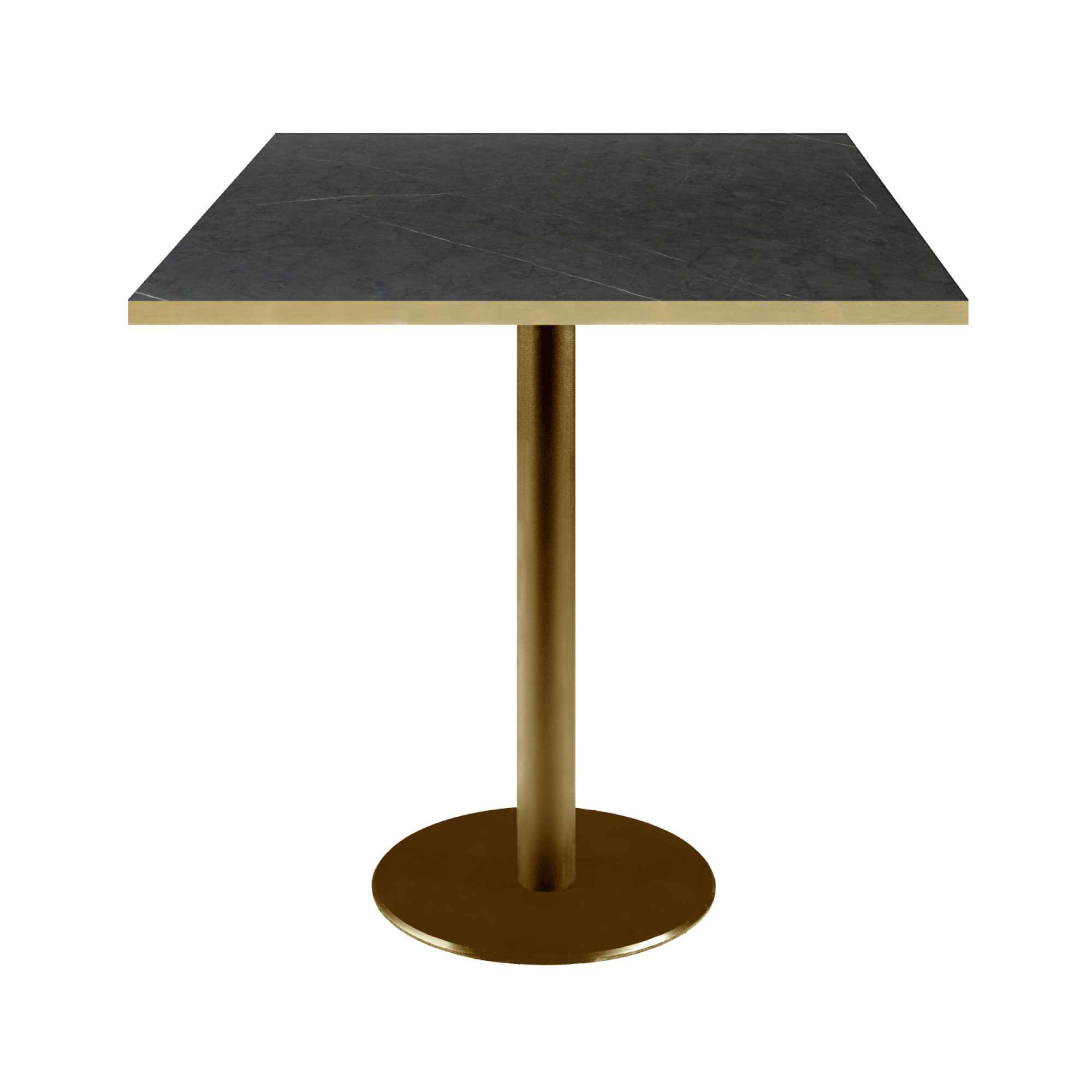 Table 70x70cm Rome bistrot pierre noire
