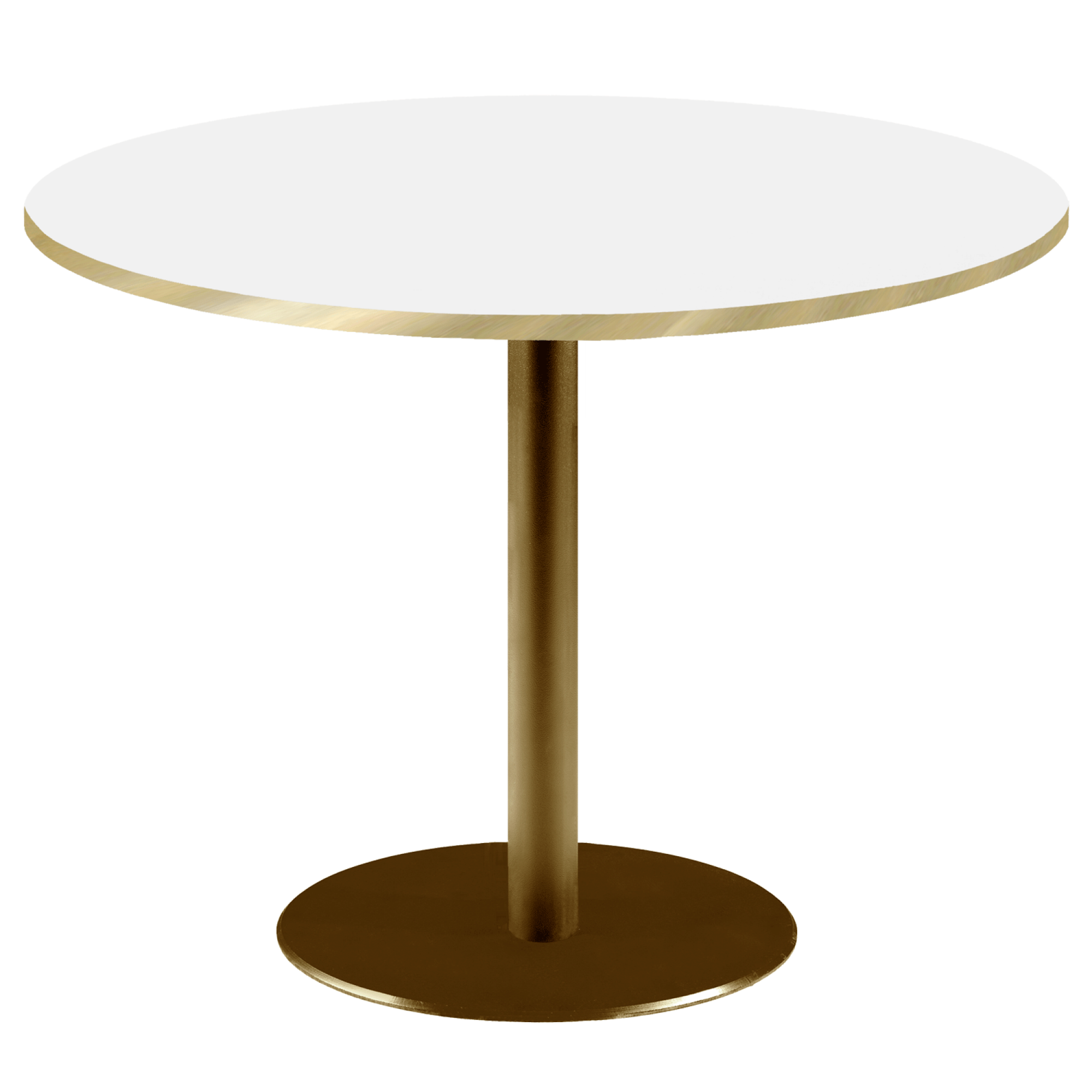 Table Ø120cm Rome bistrot blanche
