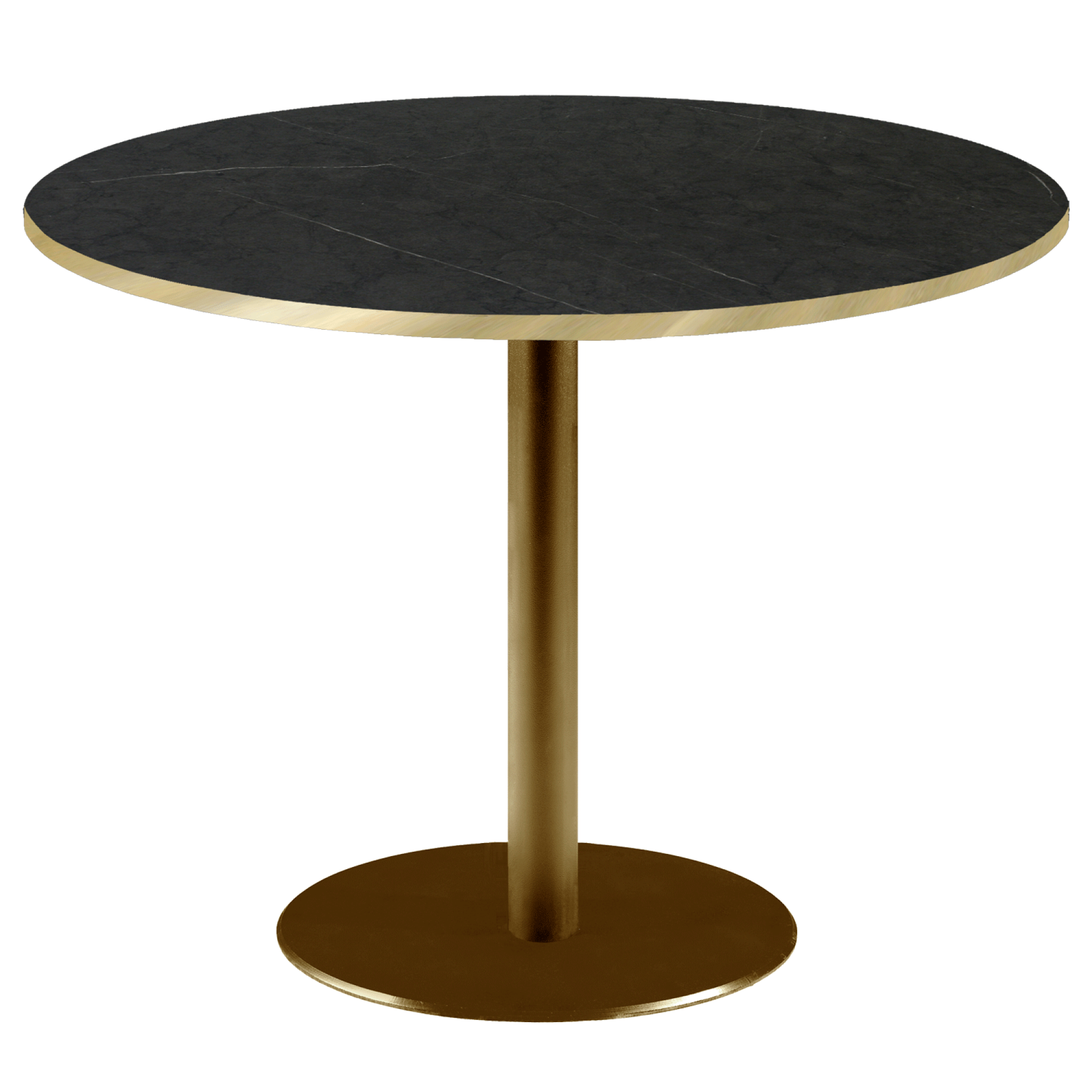 Table Ø120cm Rome bistrot pierre noire