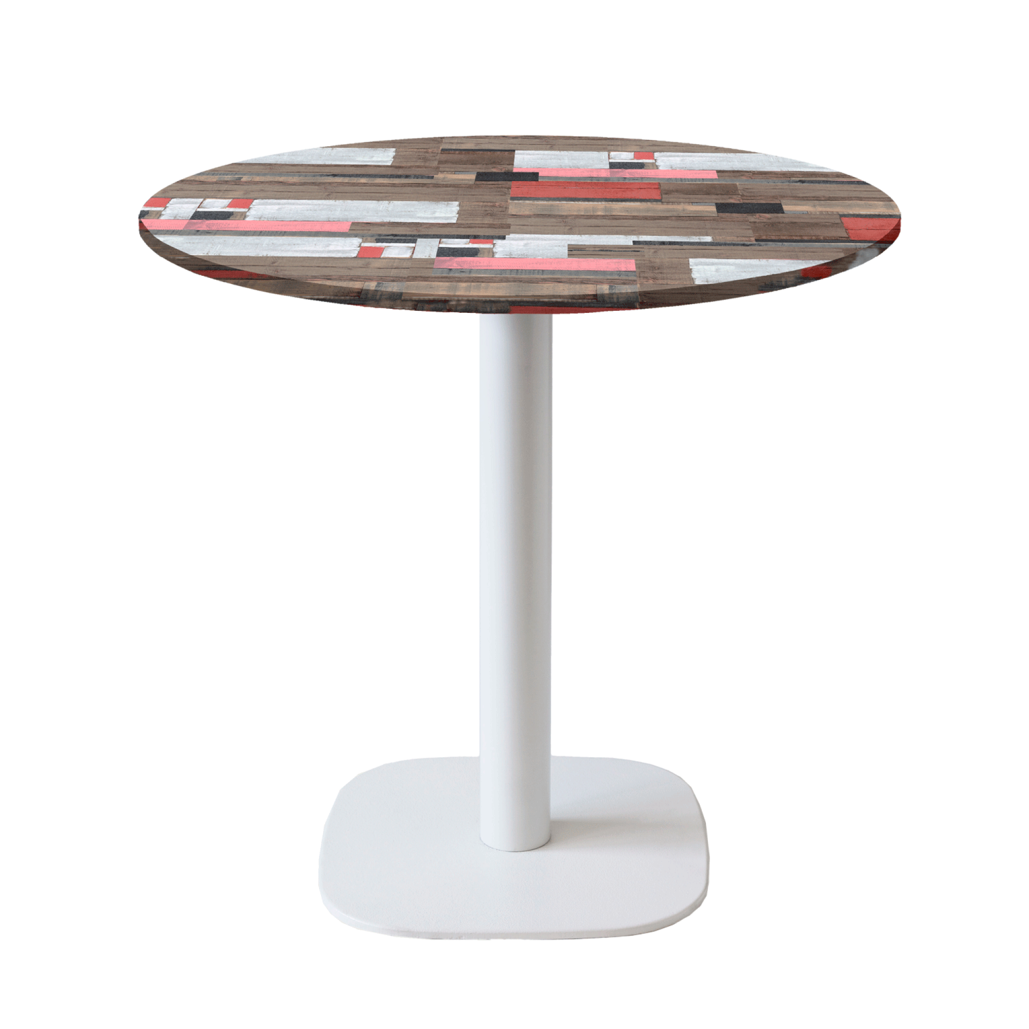 Table Ø70cm - modèle Round pied blanc redden wood