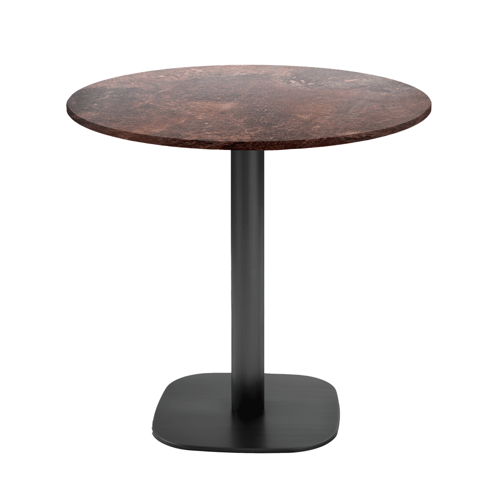 Table Ø70cm - modèle Round rouille roc