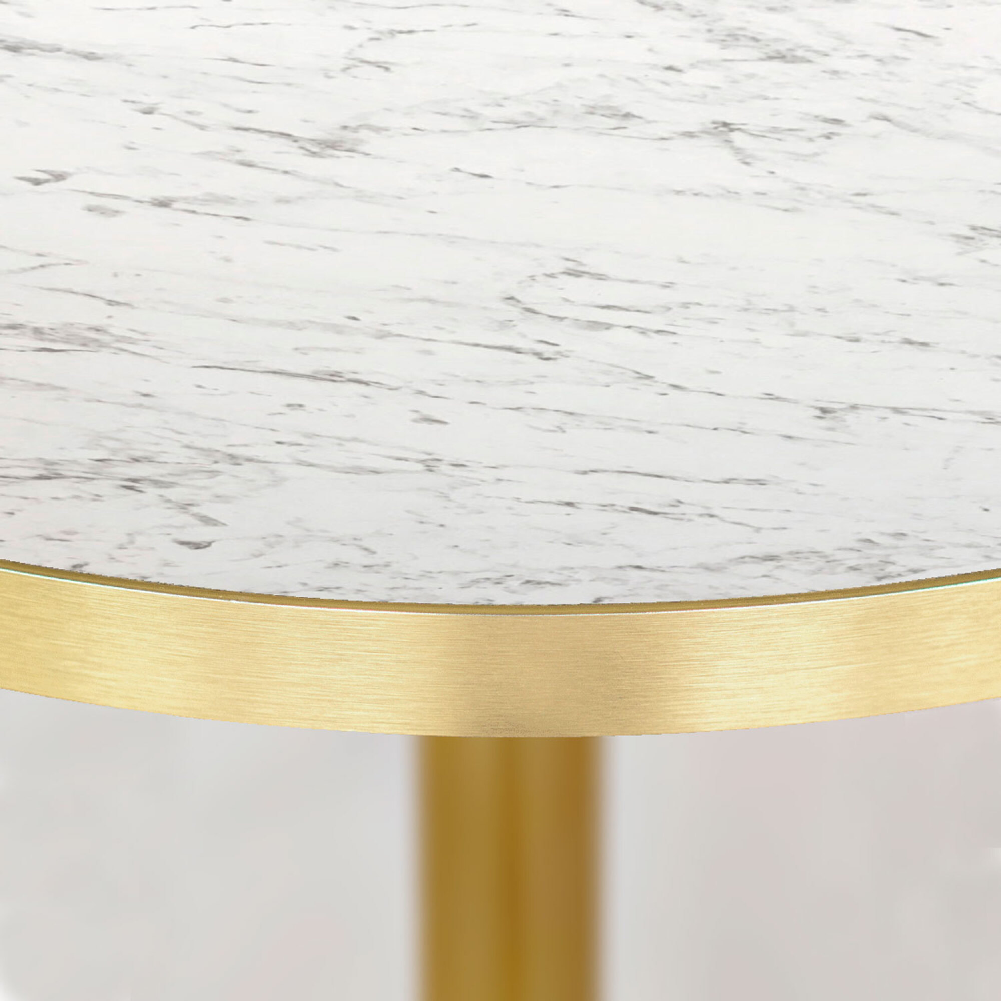 Table Ø70cm Rome bistrot marbre veiné