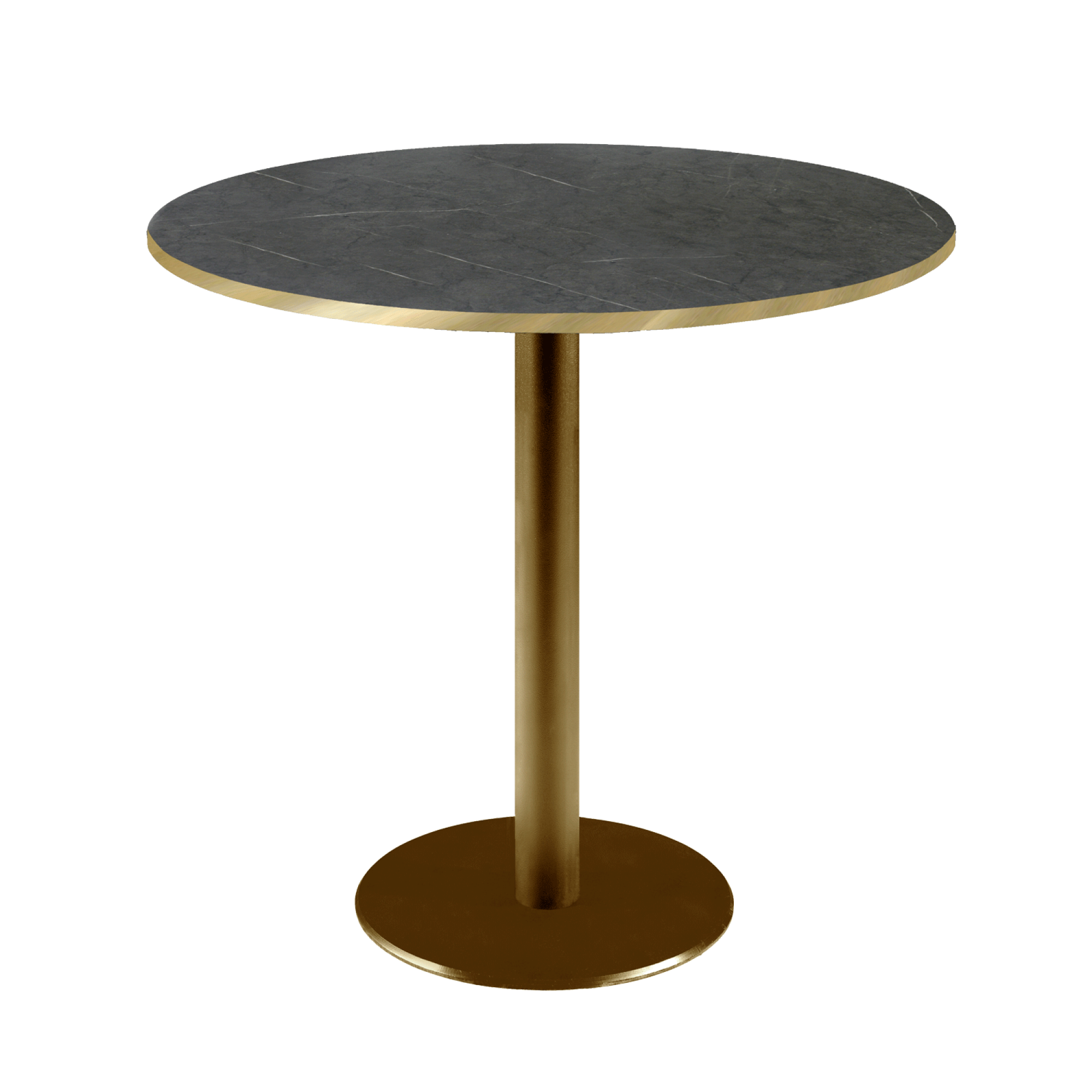 Table Ø70cm Rome bistrot pierre noire