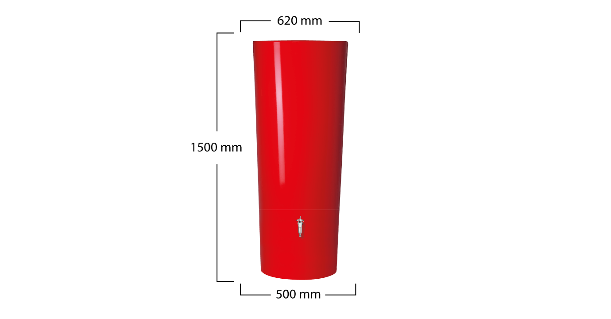 Réservoir Color 2EN1 350L Tomato