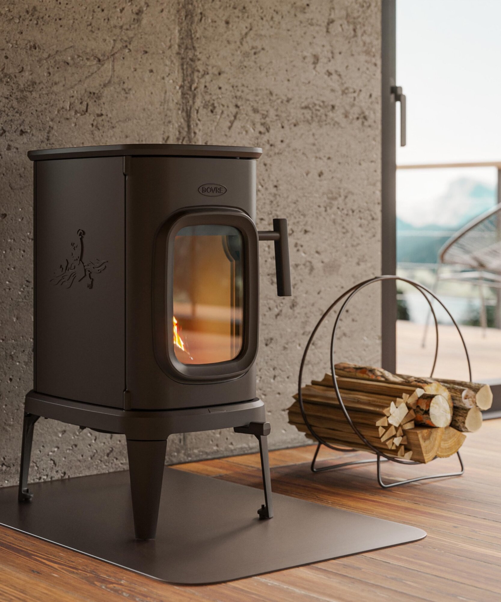 Poêle à bois fonte saga dovre