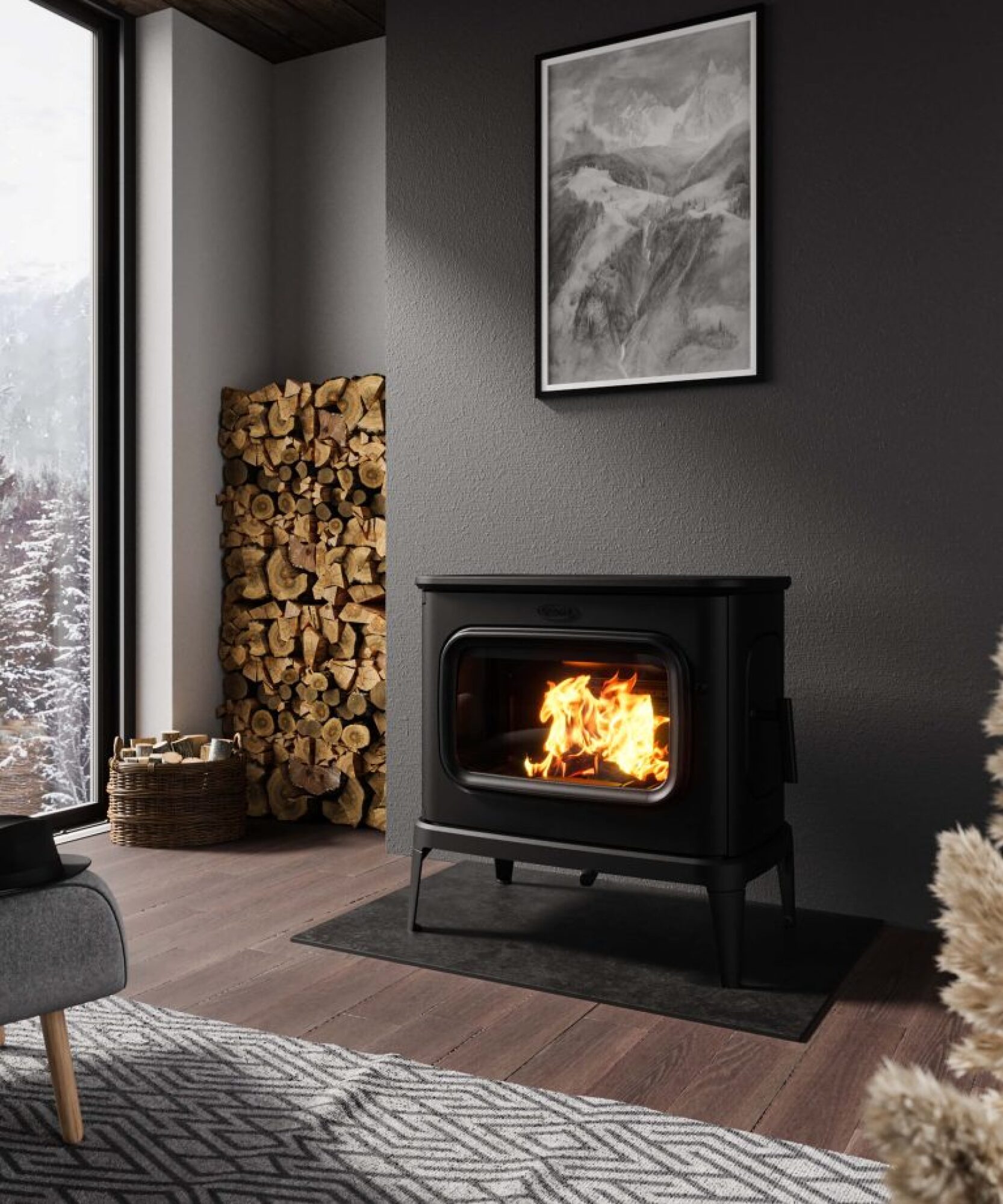 Poêle à bois fonte saga dovre