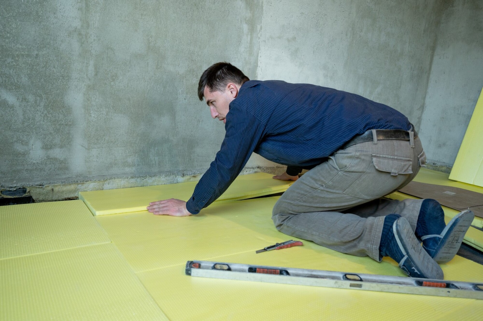Pose panneaux polyuréthane
