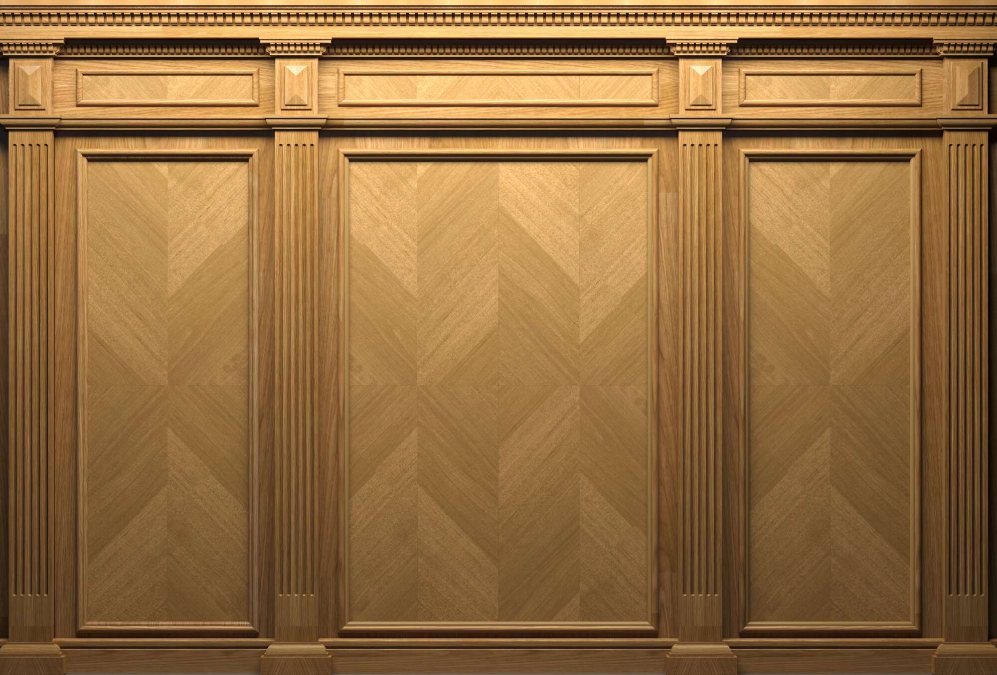 Panneau mural décoratif intérieur en bois