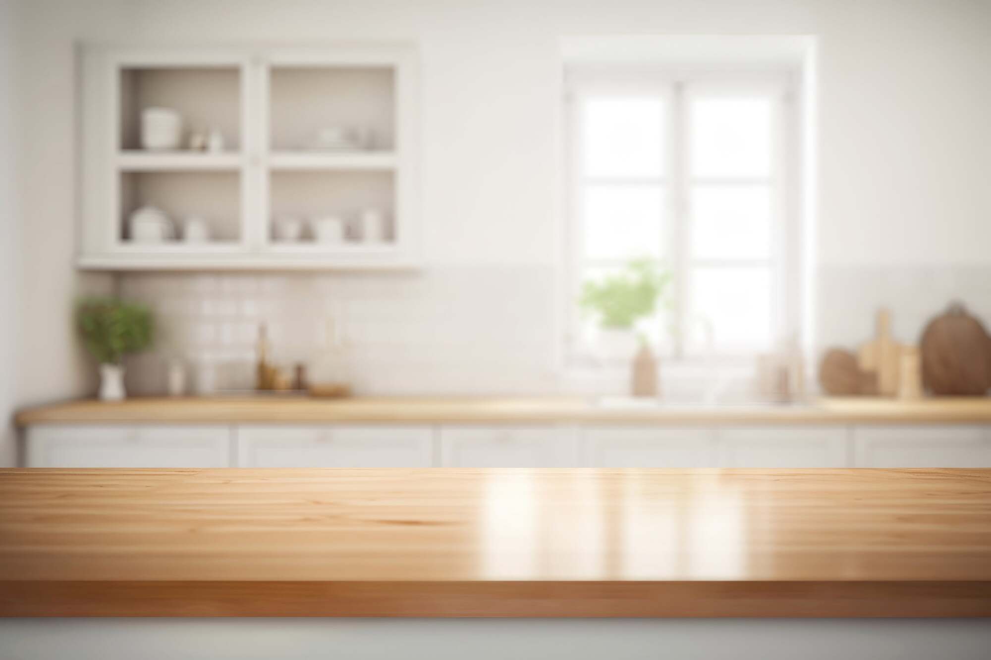 Cuisine en bois et matière