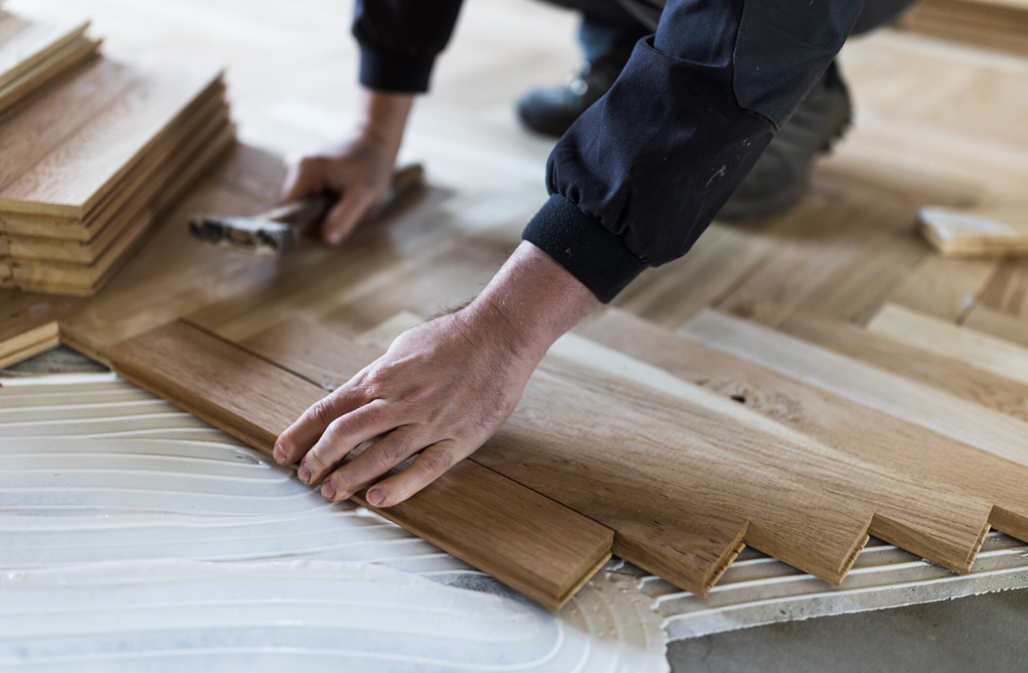 Pose parquet massif