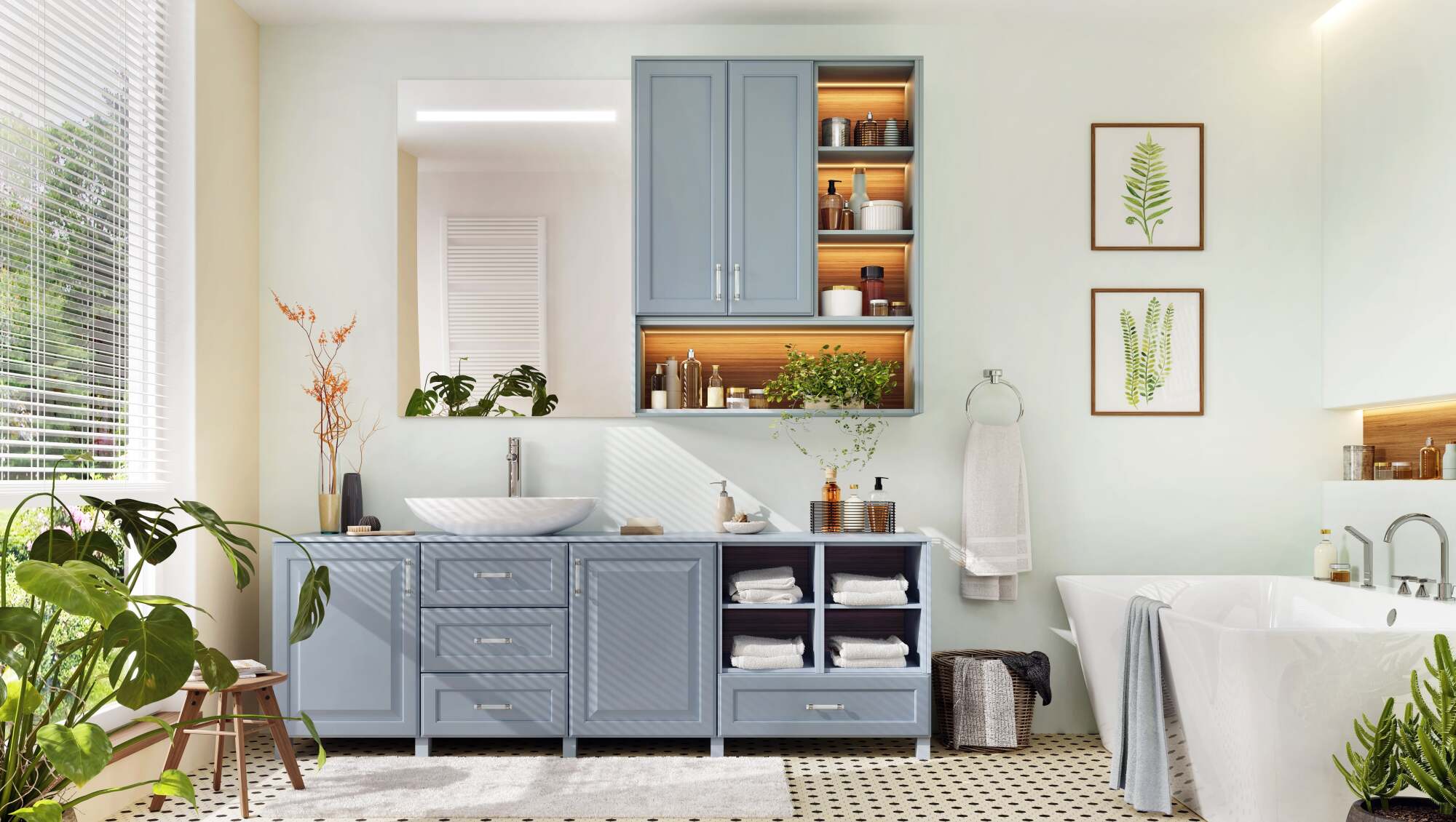 Meuble de rangement pour salle de bain