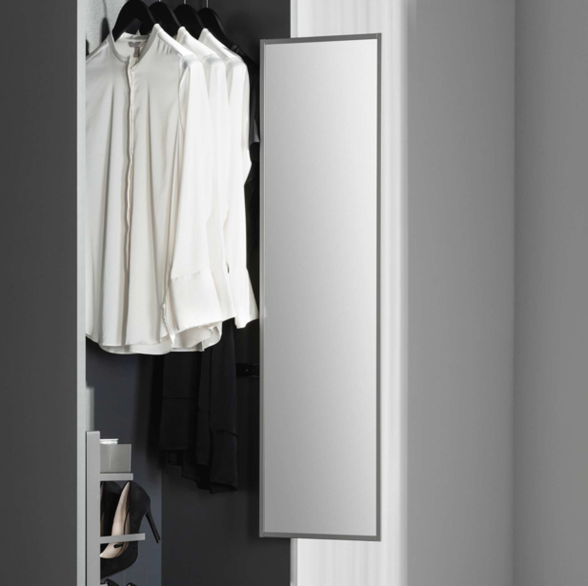 Miroir escamotable