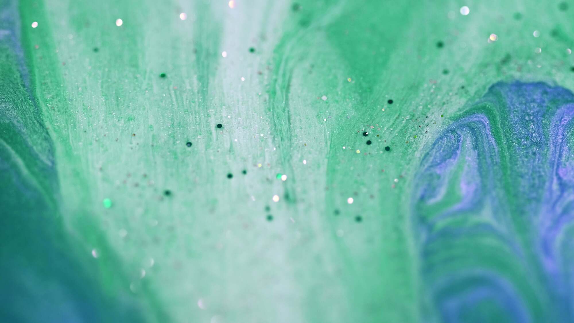 Application de peinture pailletée