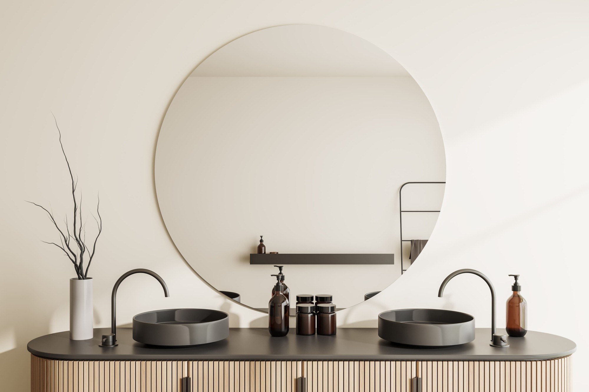 Fourniture et pose  double vasque