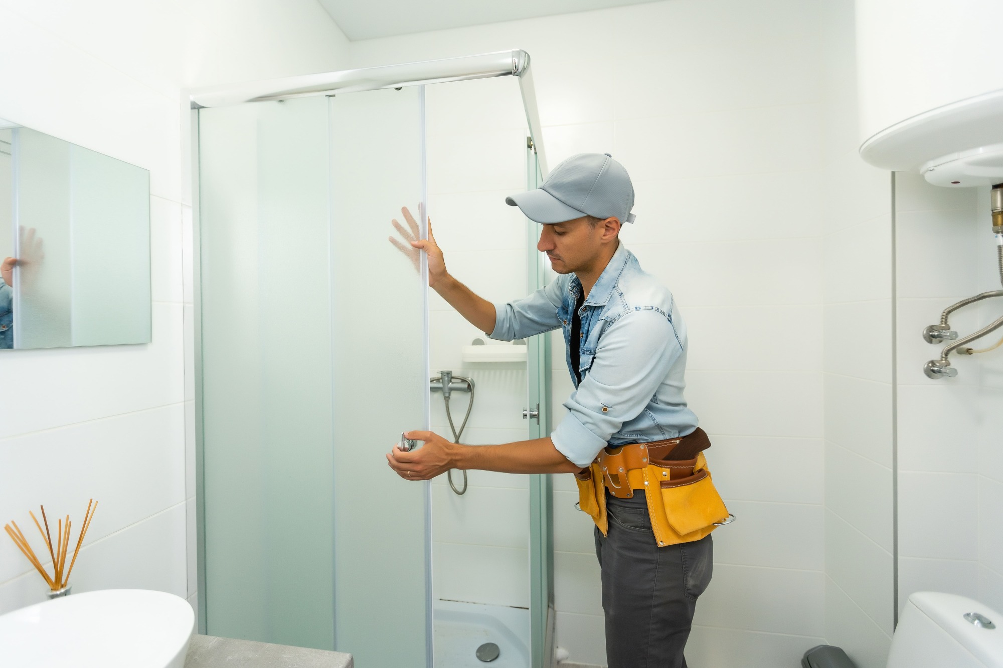 Installation d'une cabine de douche Allibert